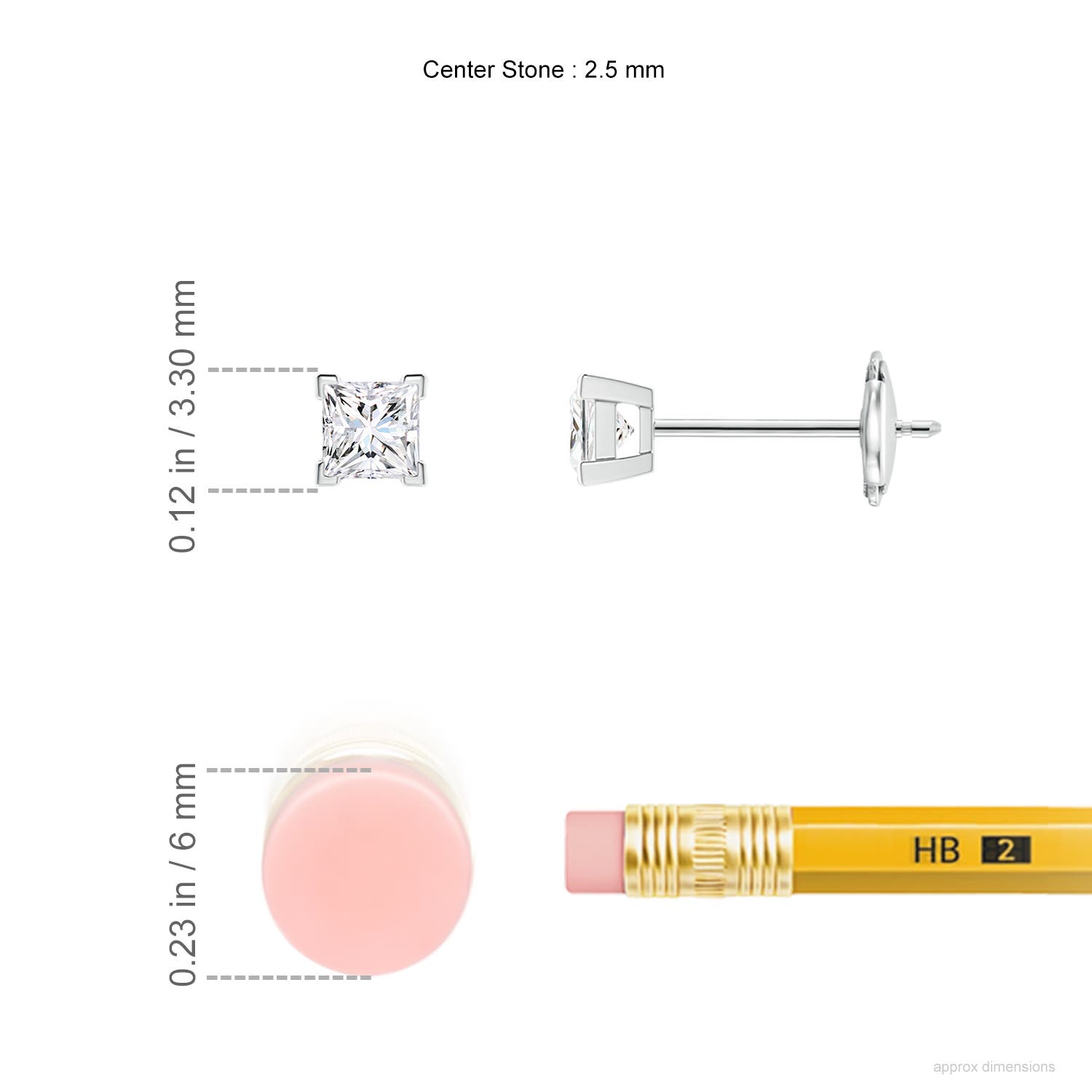 G, VS2 / 0.2 CT / 14 KT White Gold