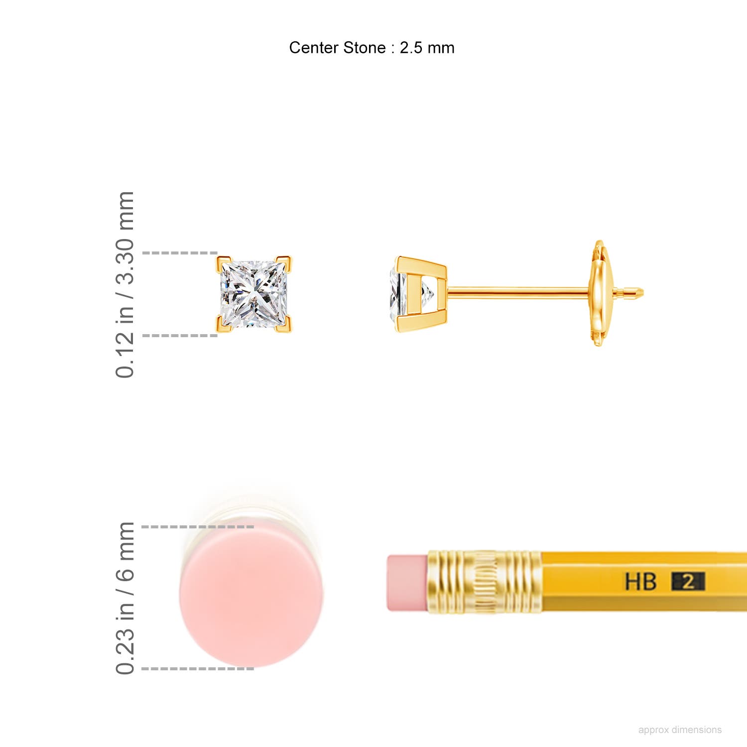 I-J, I1-I2 / 0.2 CT / 14 KT Yellow Gold