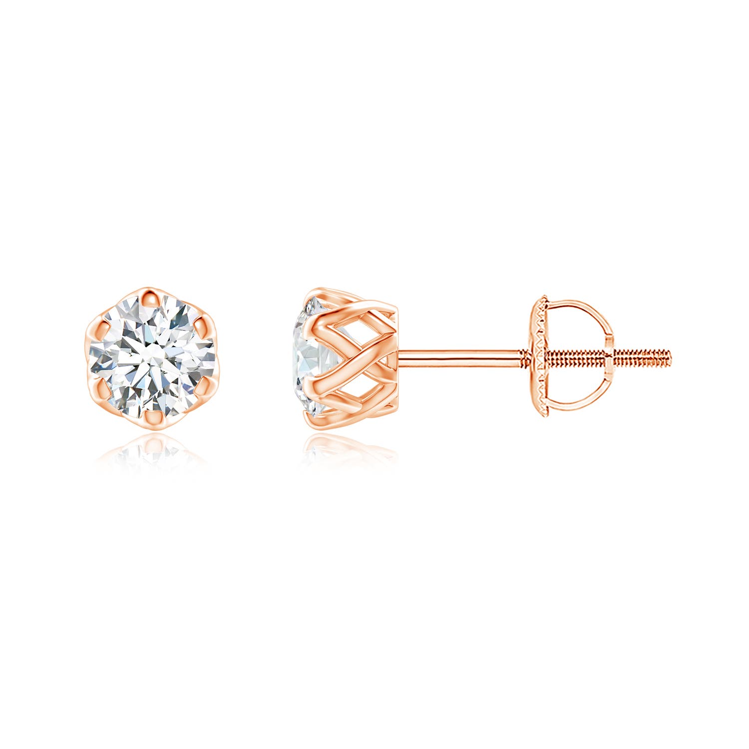 G, VS2 / 0.5 CT / 14 KT Rose Gold