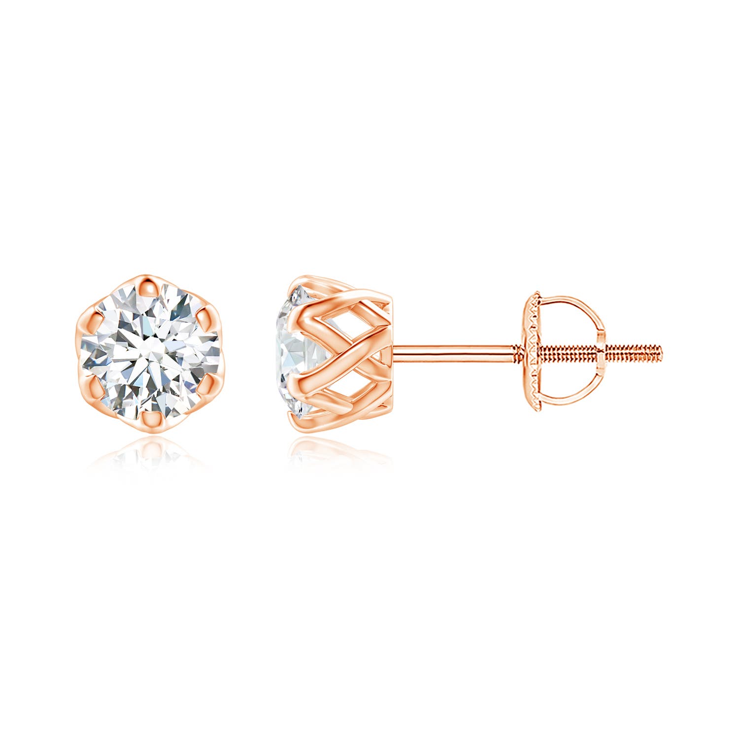 G, VS2 / 0.76 CT / 14 KT Rose Gold