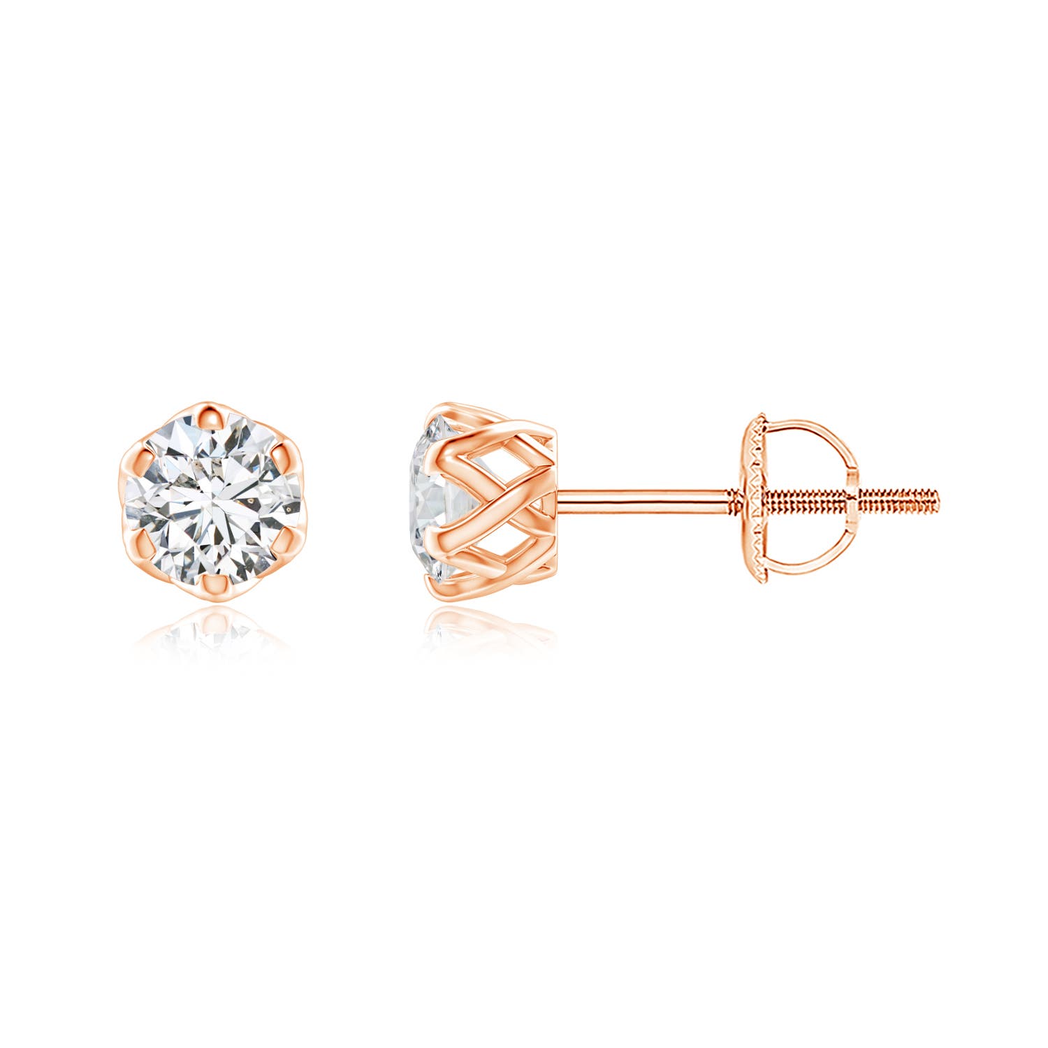 H, SI2 / 0.5 CT / 14 KT Rose Gold