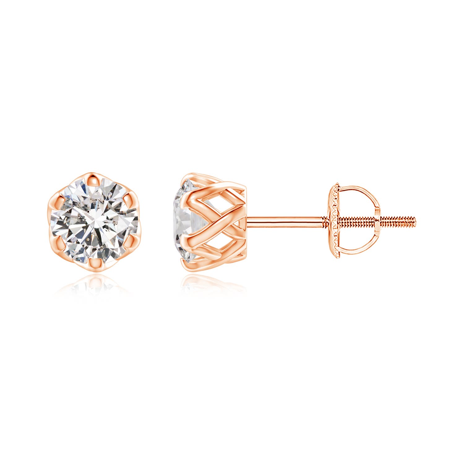 I-J, I1-I2 / 0.76 CT / 14 KT Rose Gold