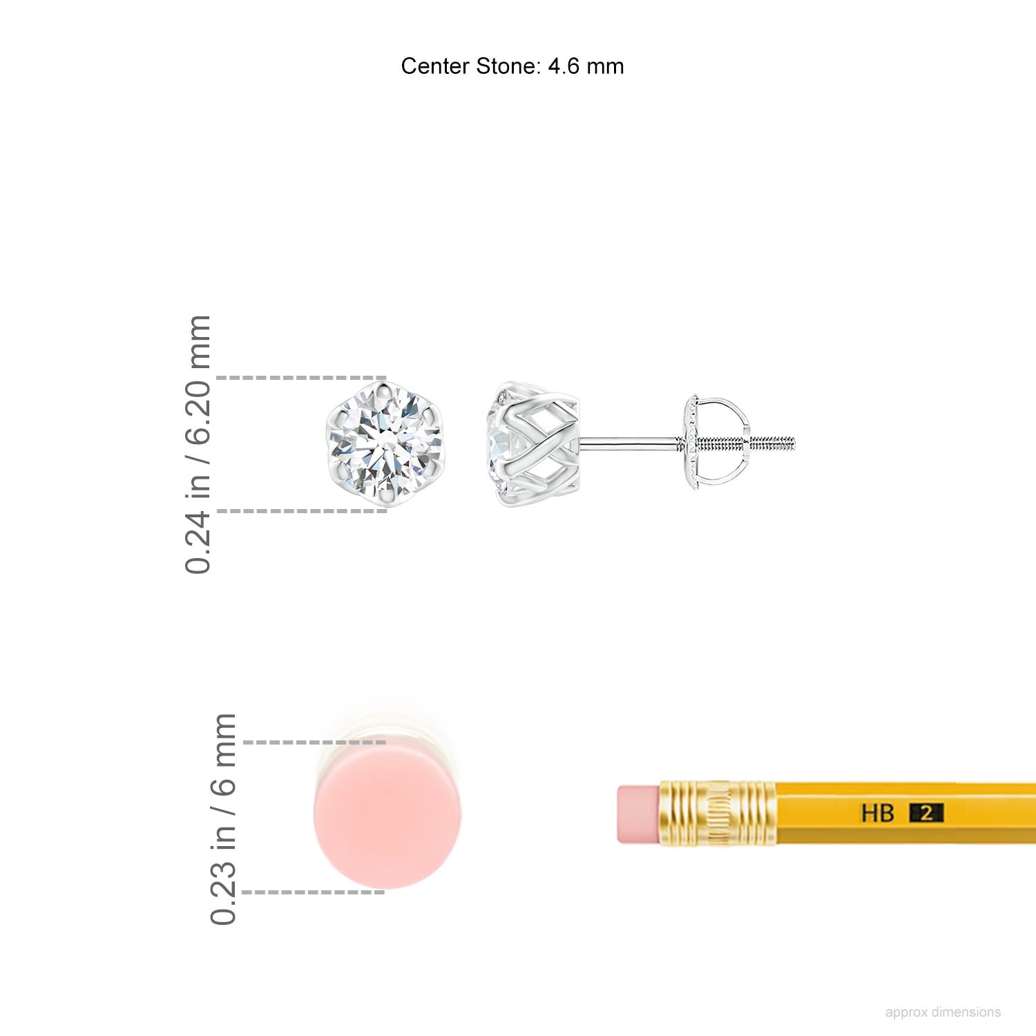 G, VS2 / 0.76 CT / 14 KT White Gold