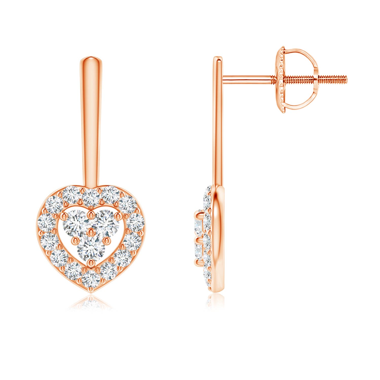 G, VS2 / 0.52 CT / 14 KT Rose Gold