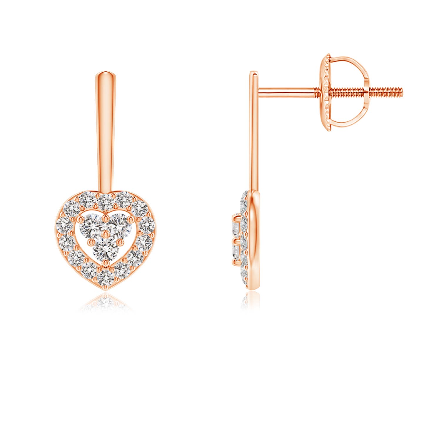 I-J, I1-I2 / 0.26 CT / 14 KT Rose Gold