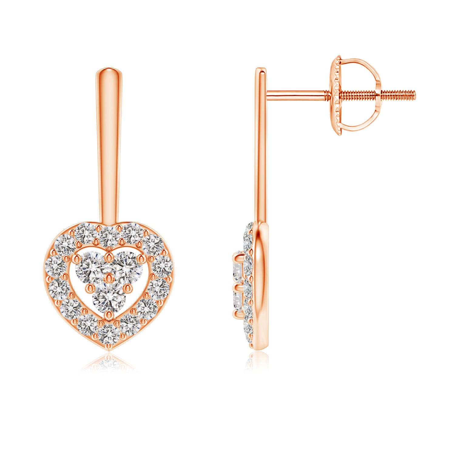 I-J, I1-I2 / 0.52 CT / 14 KT Rose Gold