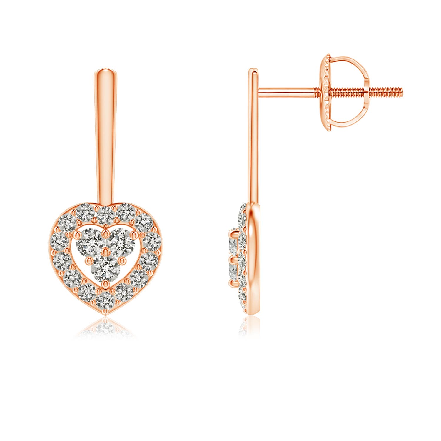 K, I3 / 0.37 CT / 14 KT Rose Gold