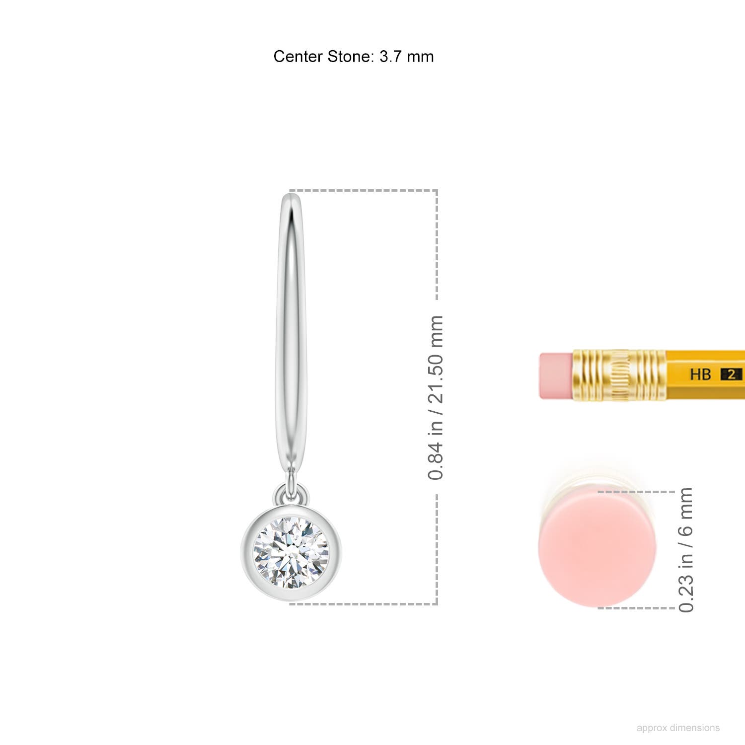 G, VS2 / 0.4 CT / 14 KT White Gold