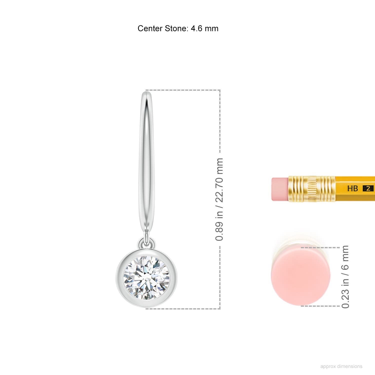 G, VS2 / 0.76 CT / 14 KT White Gold