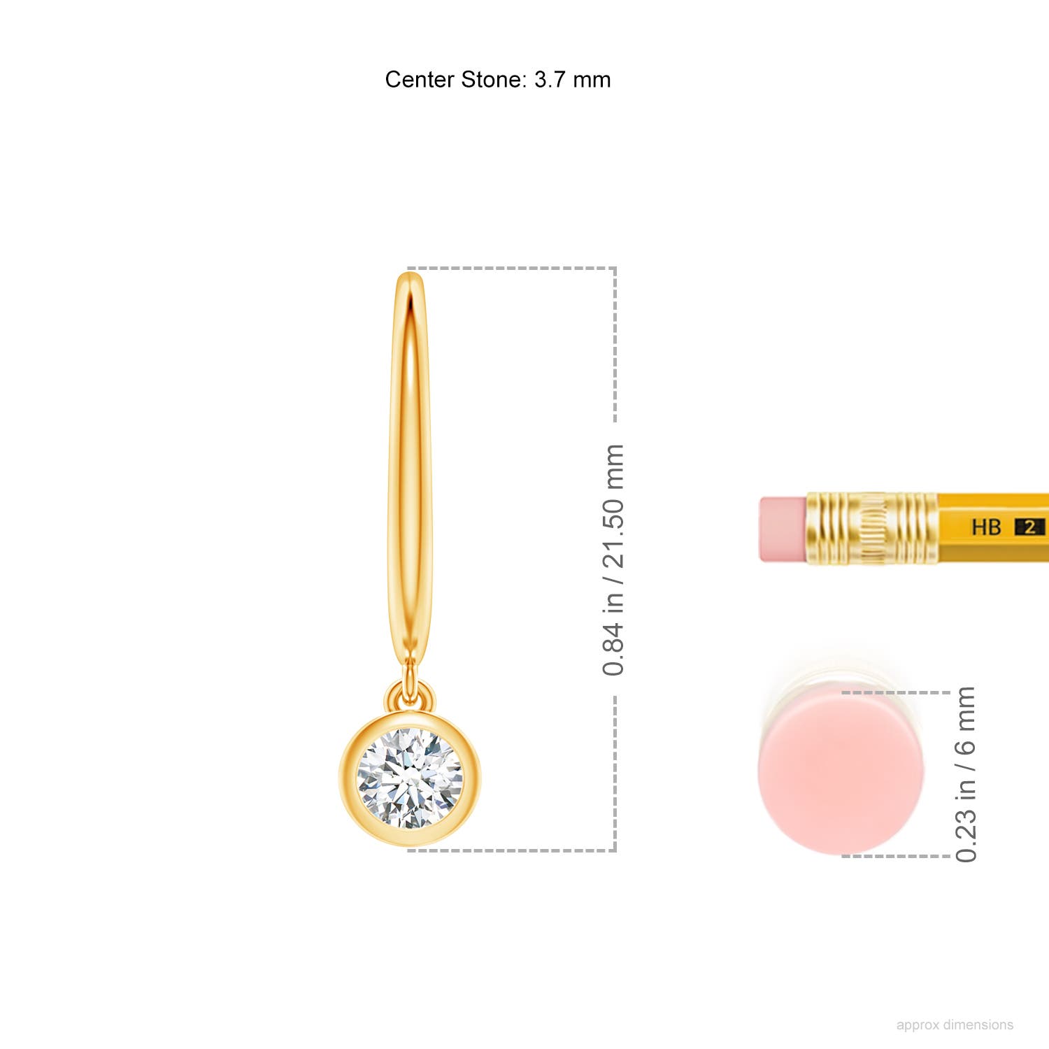 G, VS2 / 0.4 CT / 14 KT Yellow Gold