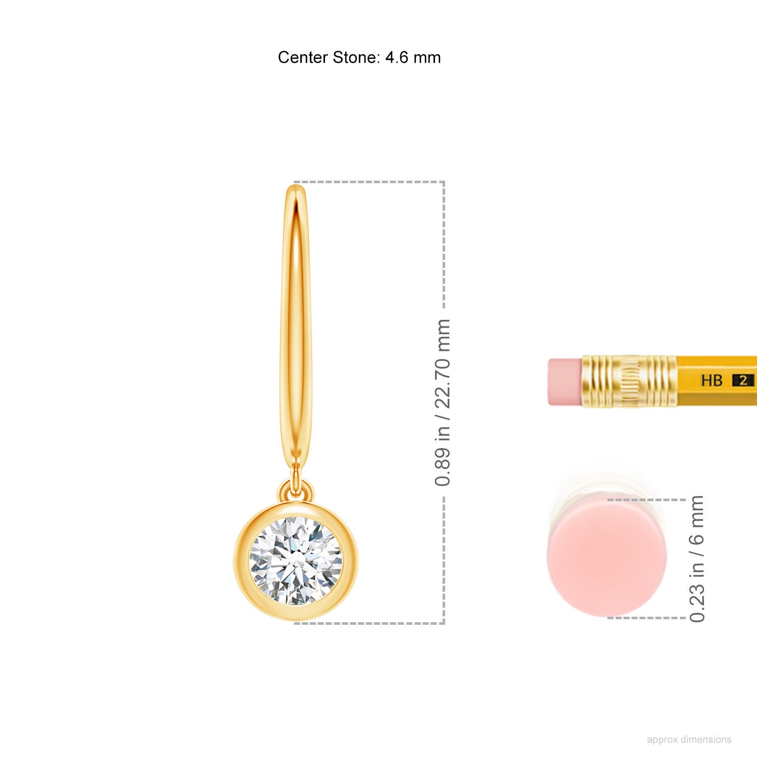 G, VS2 / 0.76 CT / 14 KT Yellow Gold