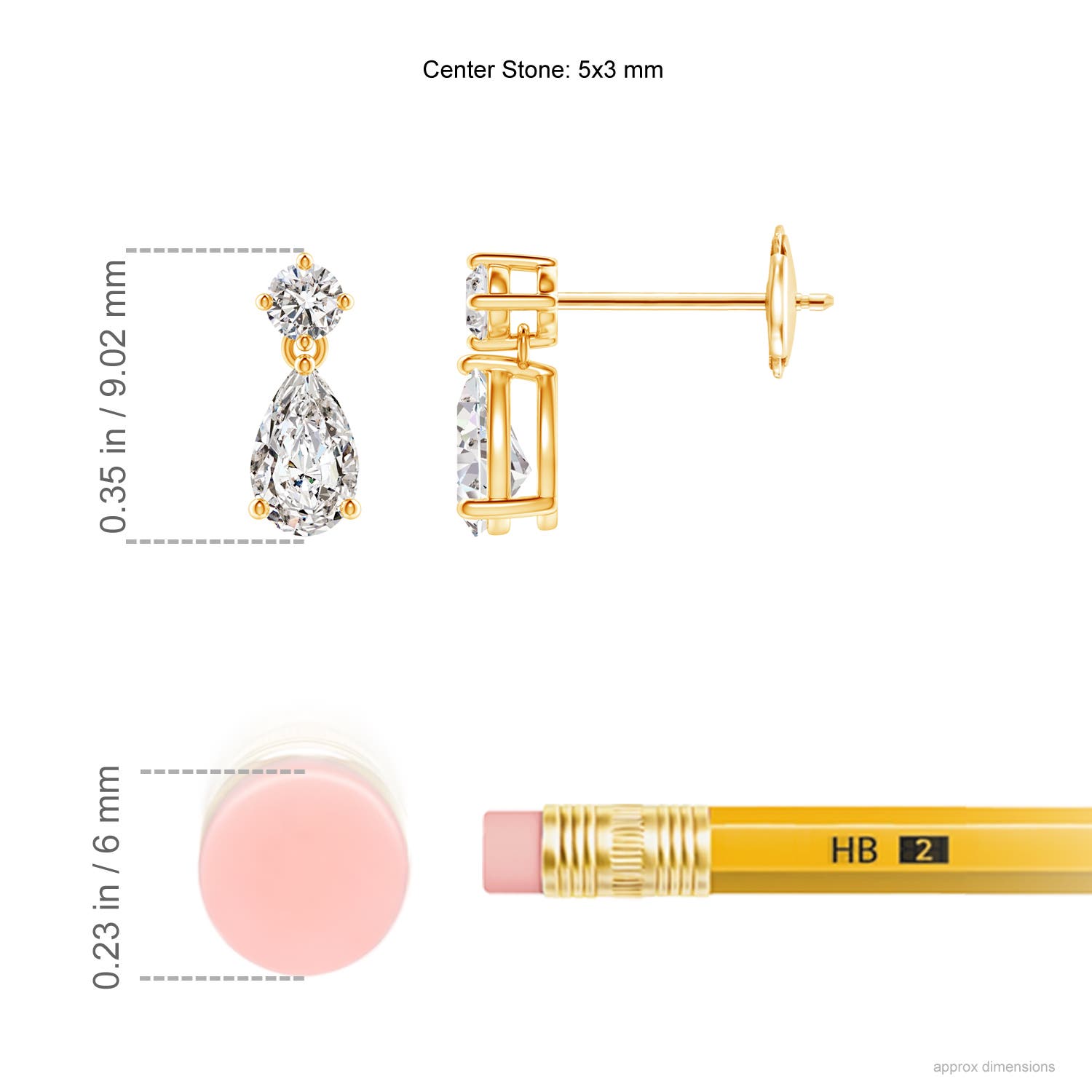 I-J, I1-I2 / 0.49 CT / 14 KT Yellow Gold