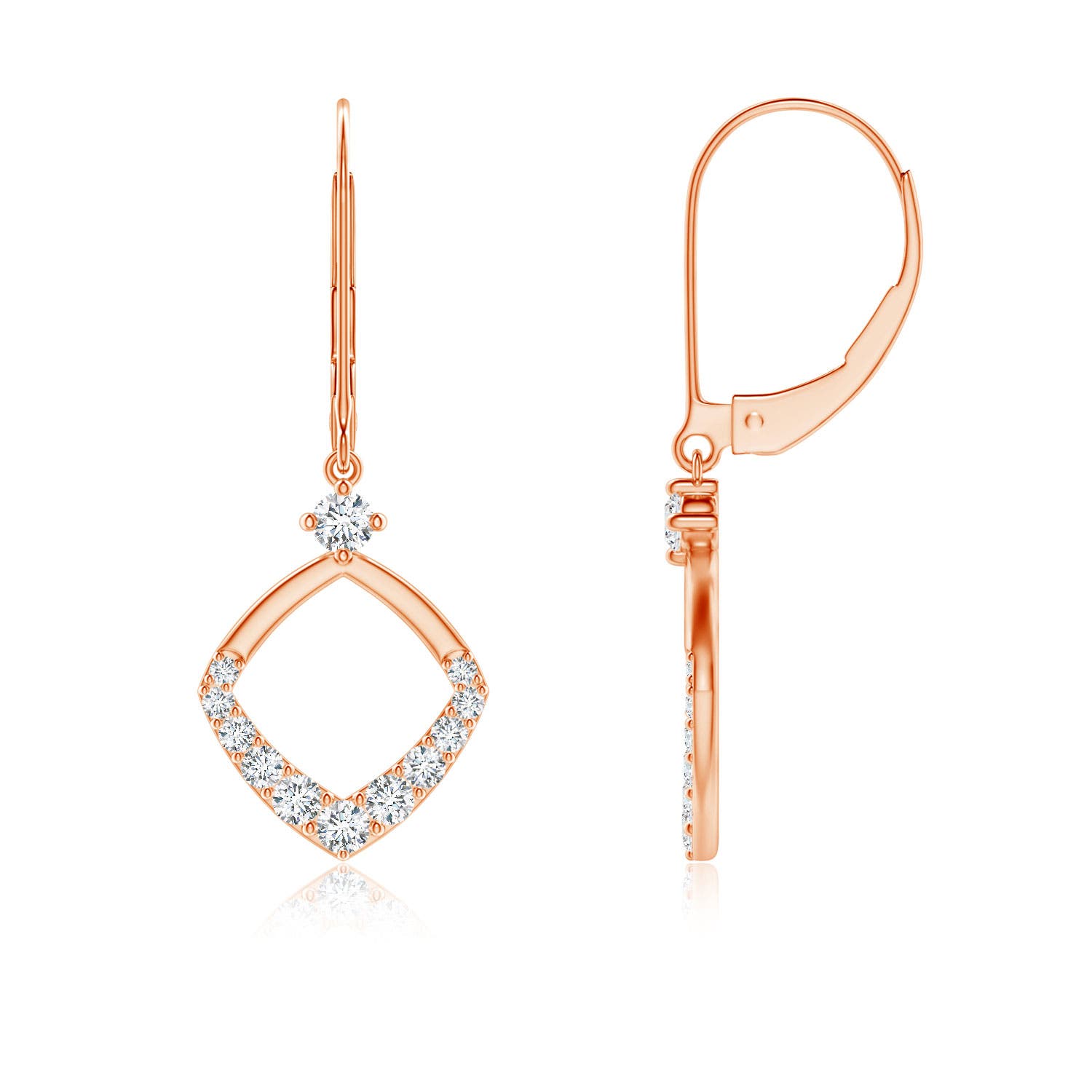 G, VS2 / 0.25 CT / 14 KT Rose Gold