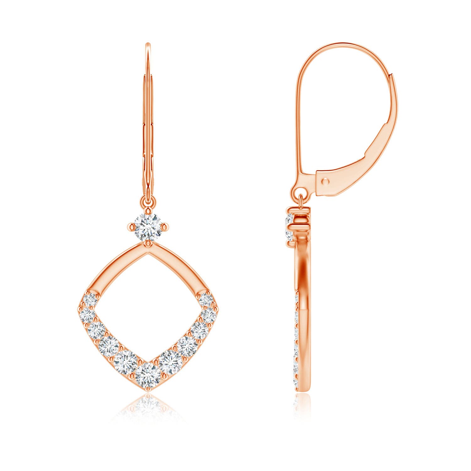 G, VS2 / 0.34 CT / 14 KT Rose Gold