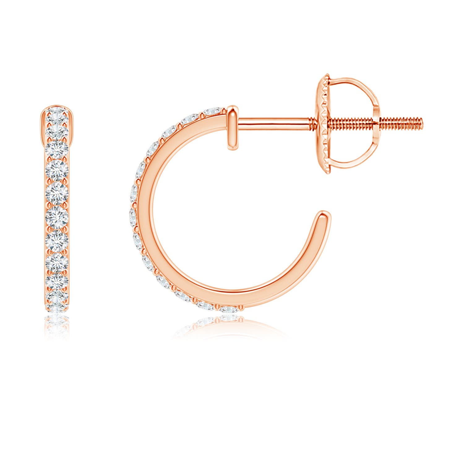 G, VS2 / 0.16 CT / 14 KT Rose Gold