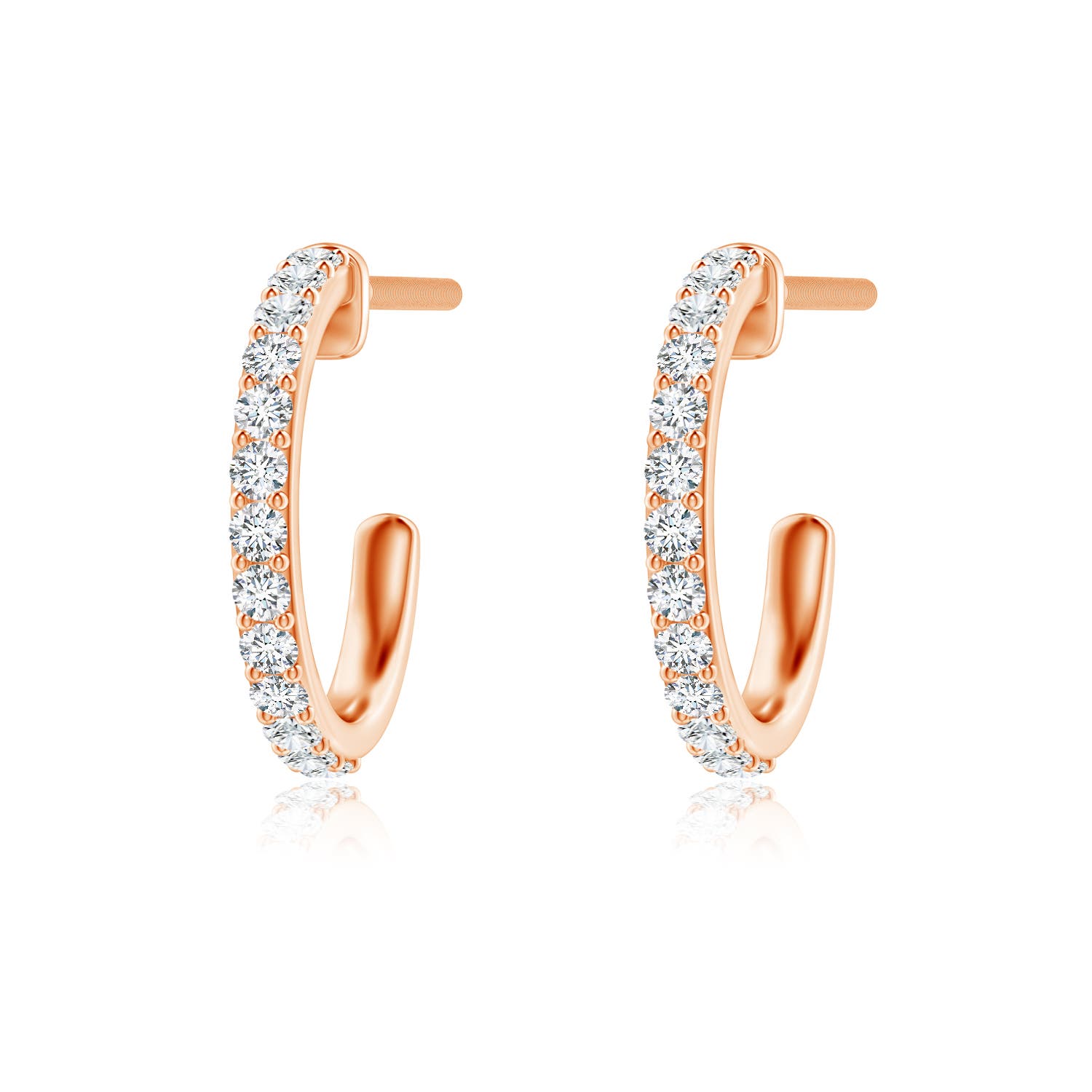 G, VS2 / 0.21 CT / 14 KT Rose Gold