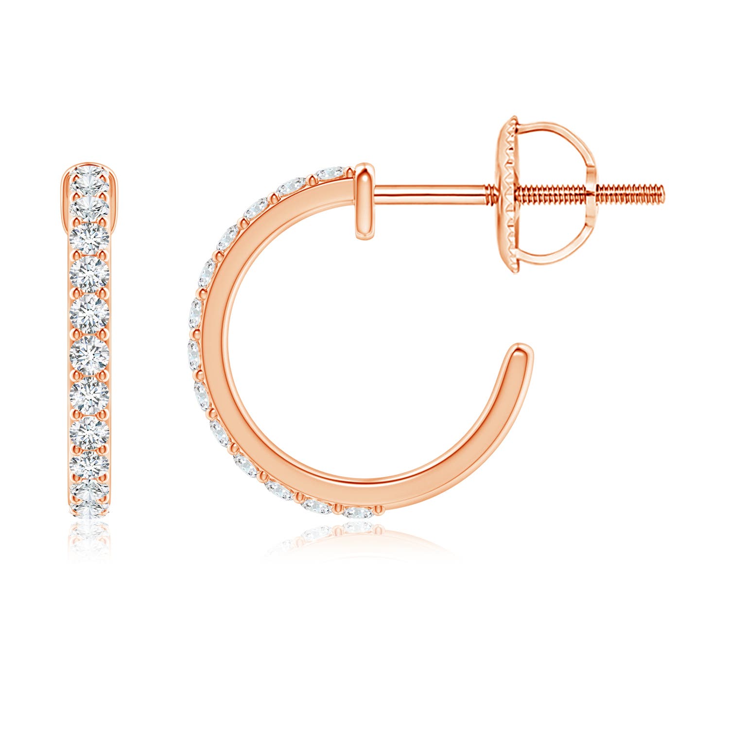 G, VS2 / 0.21 CT / 14 KT Rose Gold