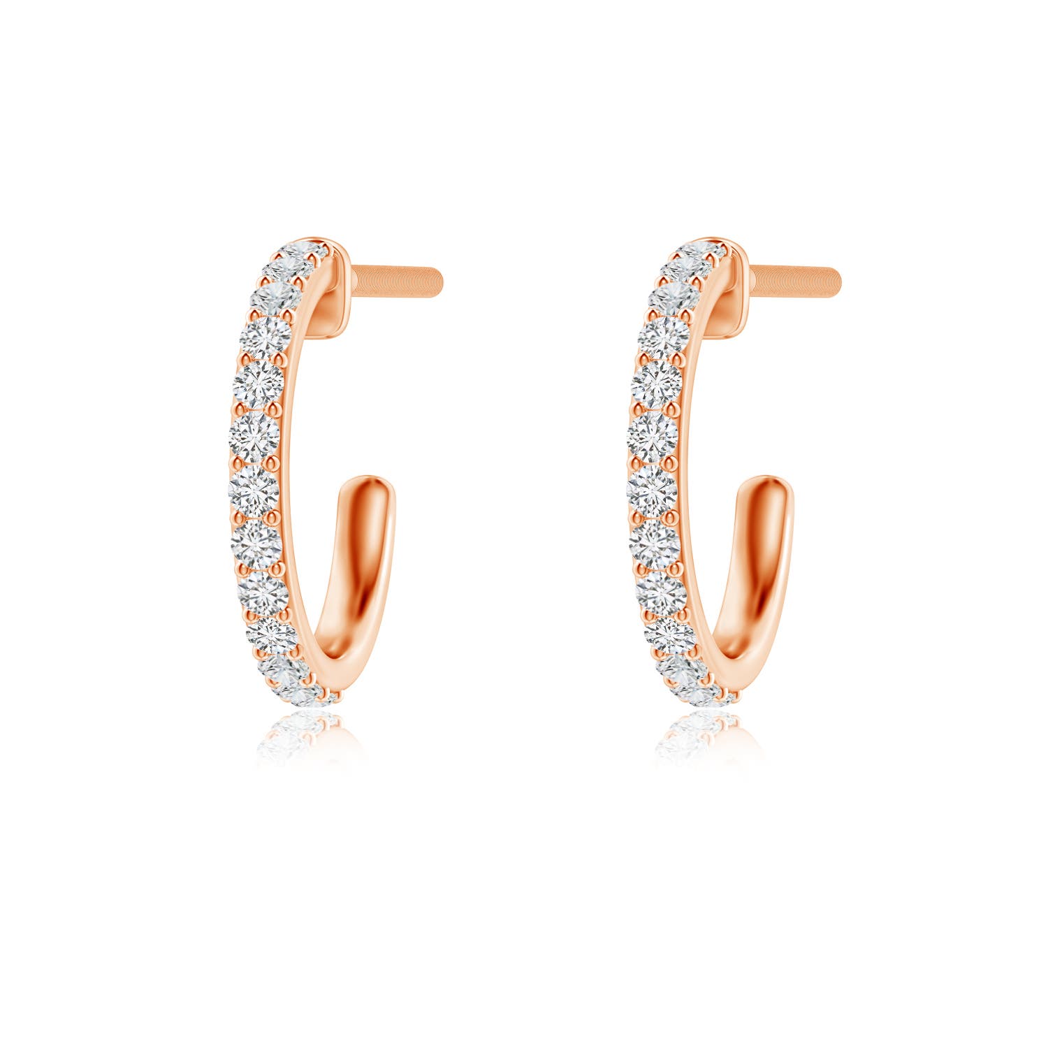 H, SI2 / 0.16 CT / 14 KT Rose Gold