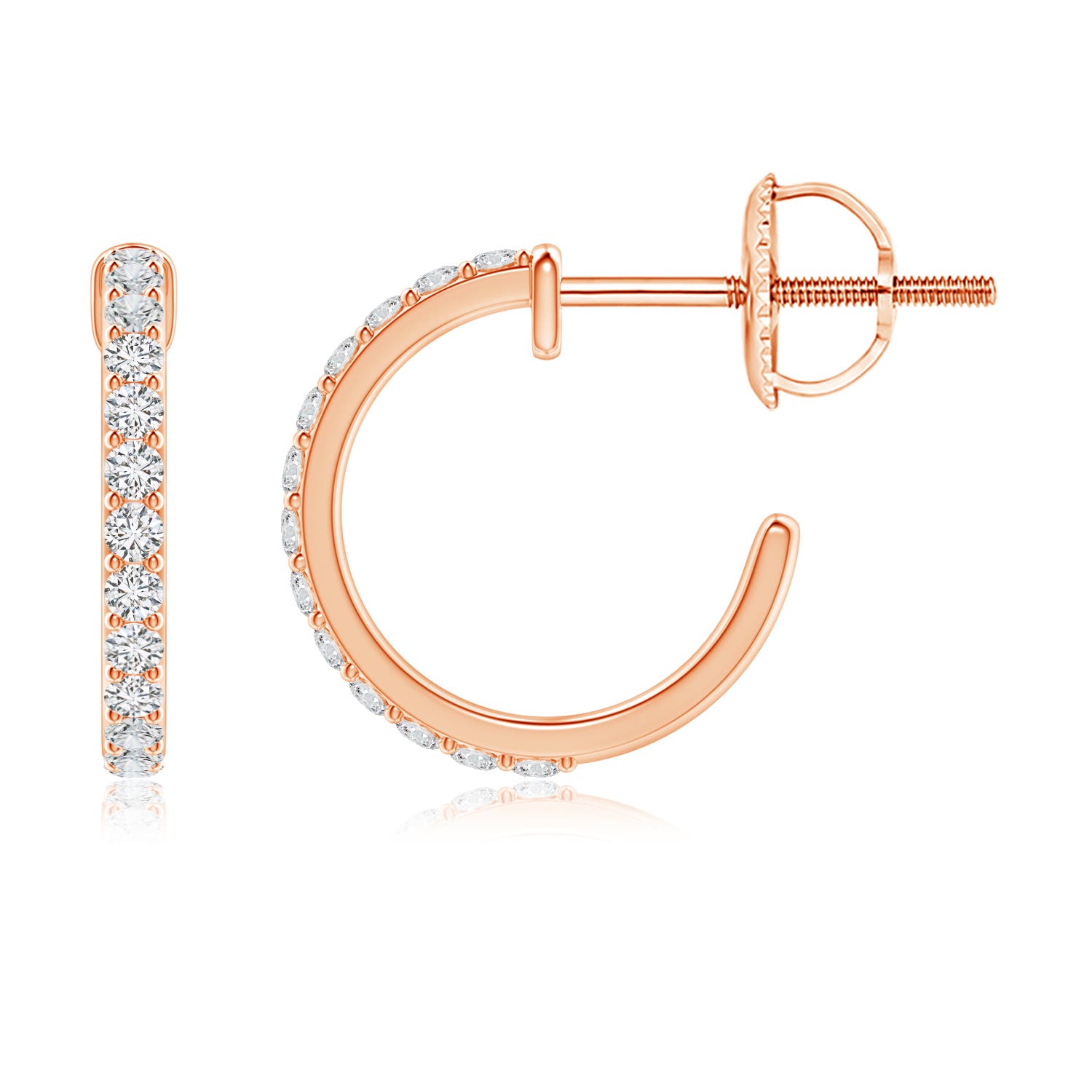 H, SI2 / 0.21 CT / 14 KT Rose Gold