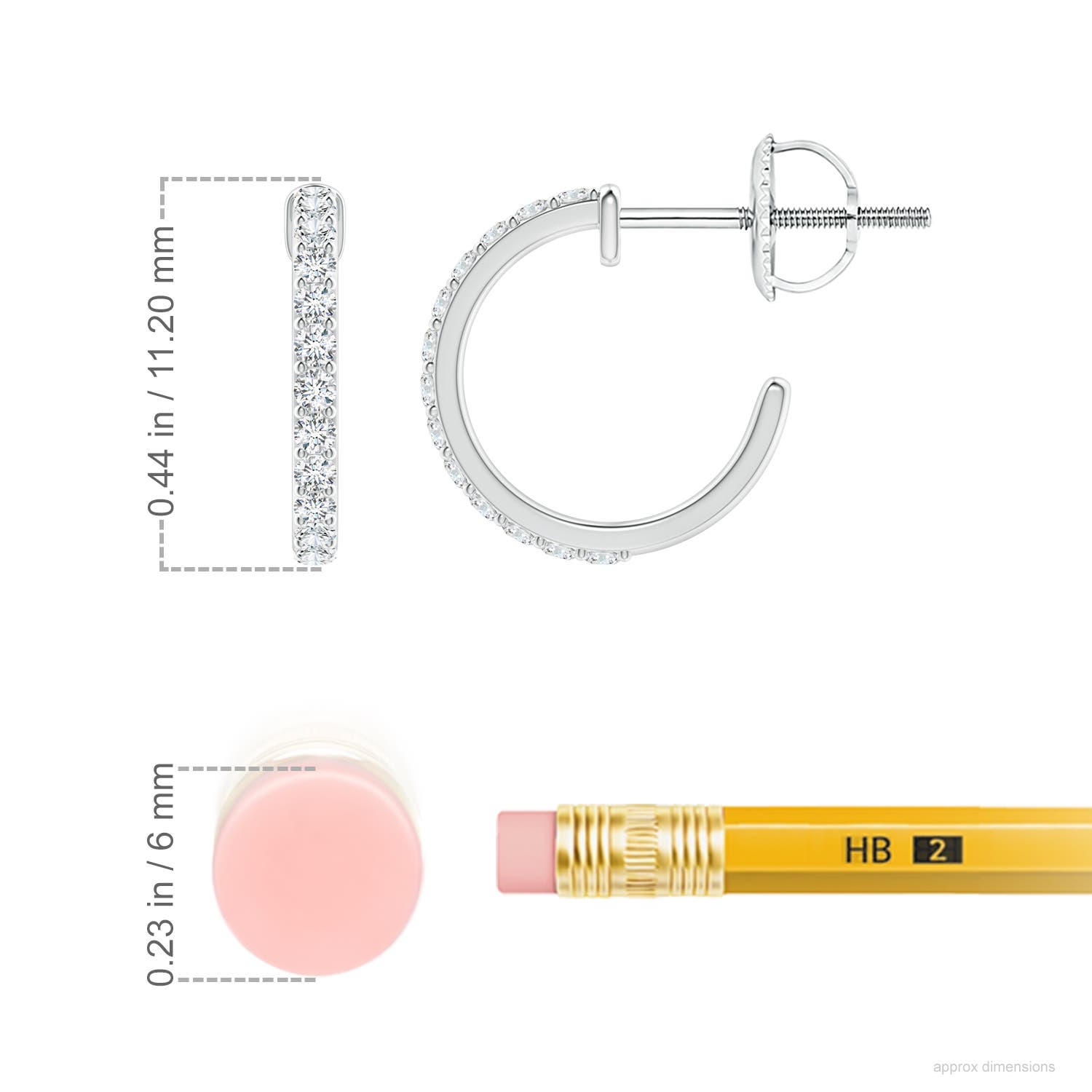 G, VS2 / 0.21 CT / 14 KT White Gold