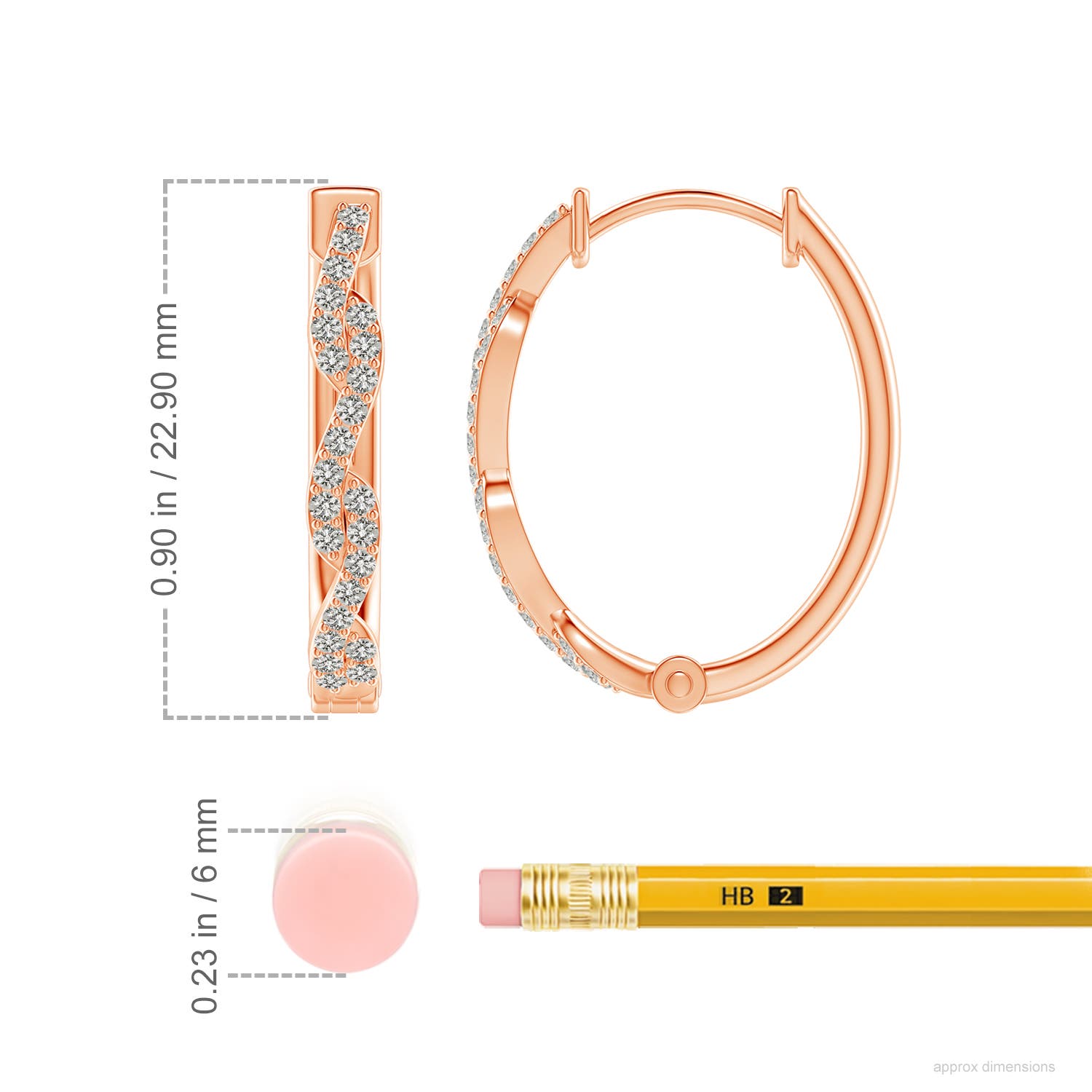 K, I3 / 0.48 CT / 14 KT Rose Gold