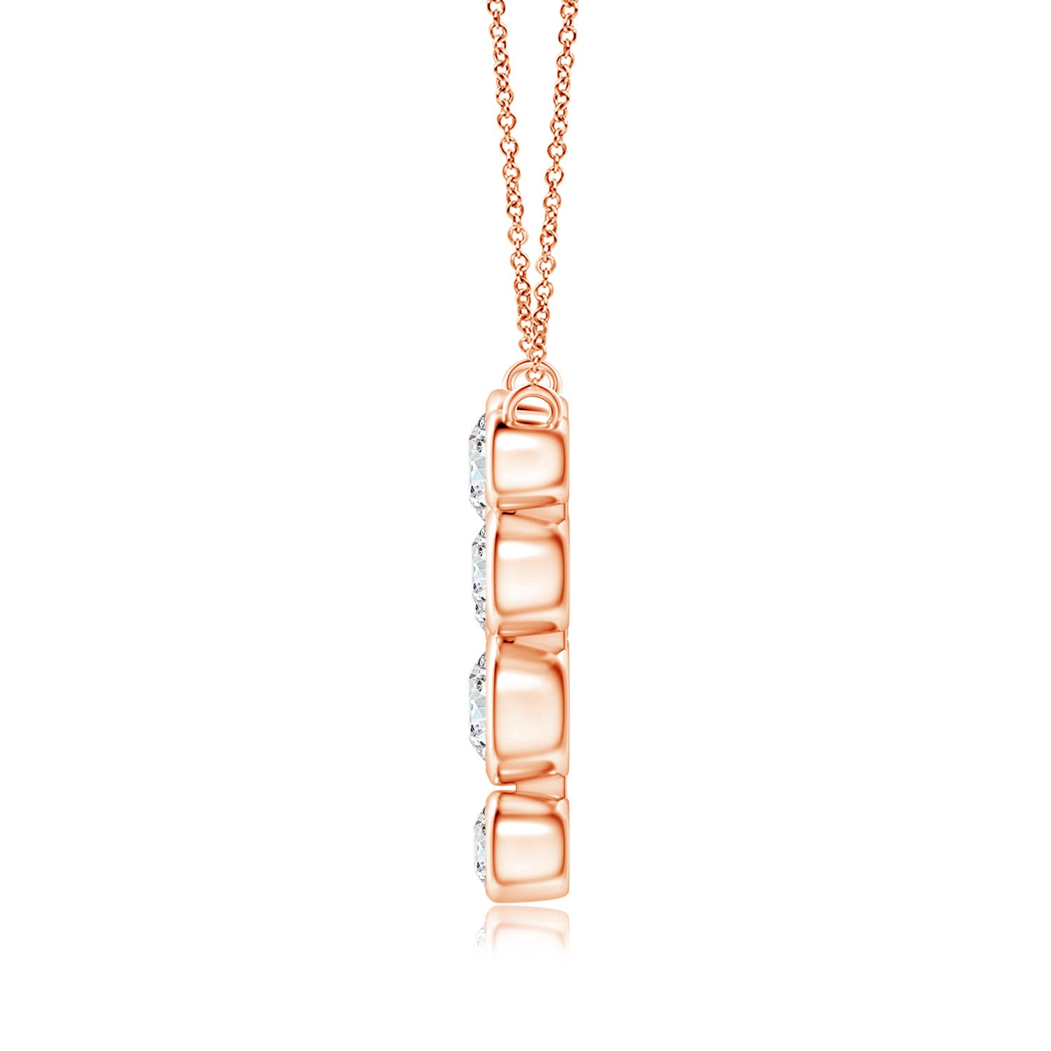 G, VS2 / 0.99 CT / 14 KT Rose Gold