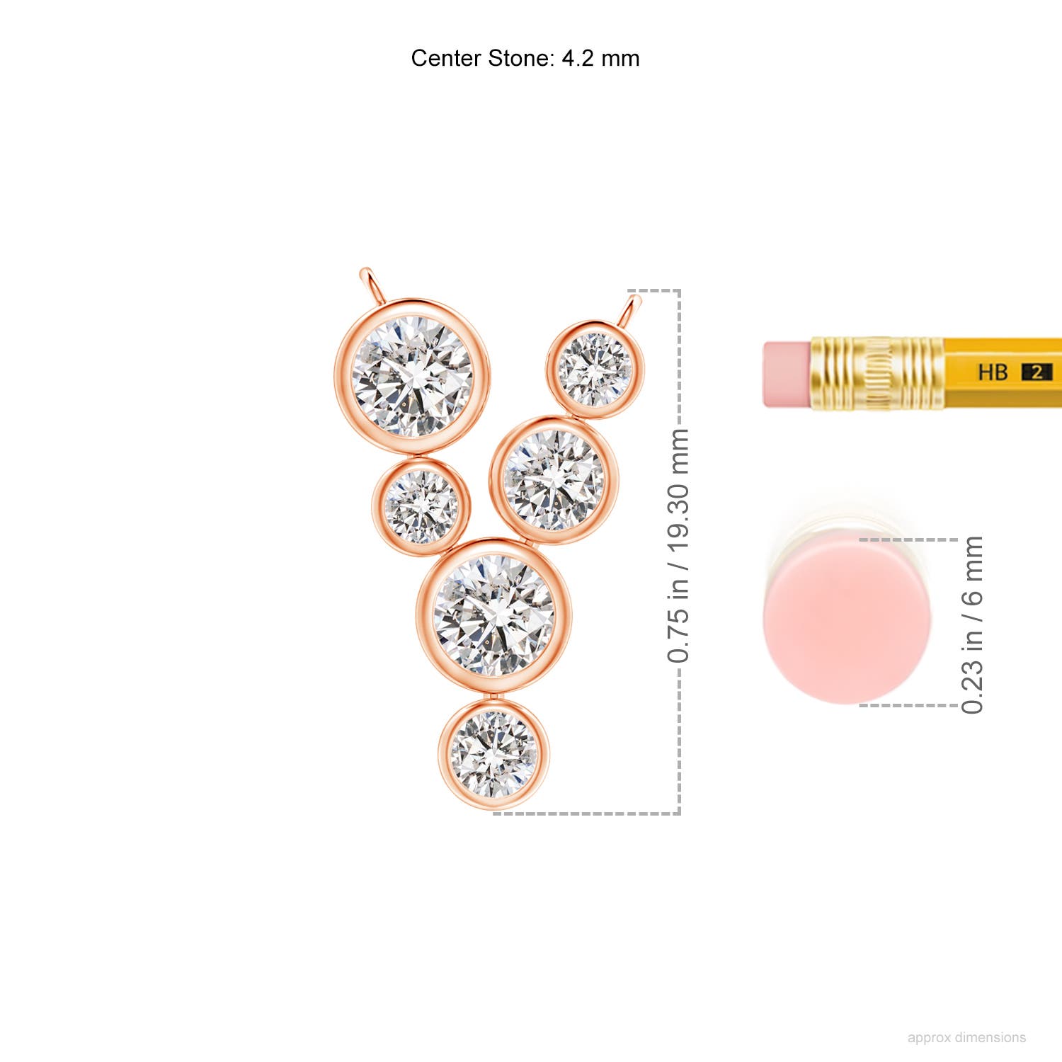 I-J, I1-I2 / 0.99 CT / 14 KT Rose Gold