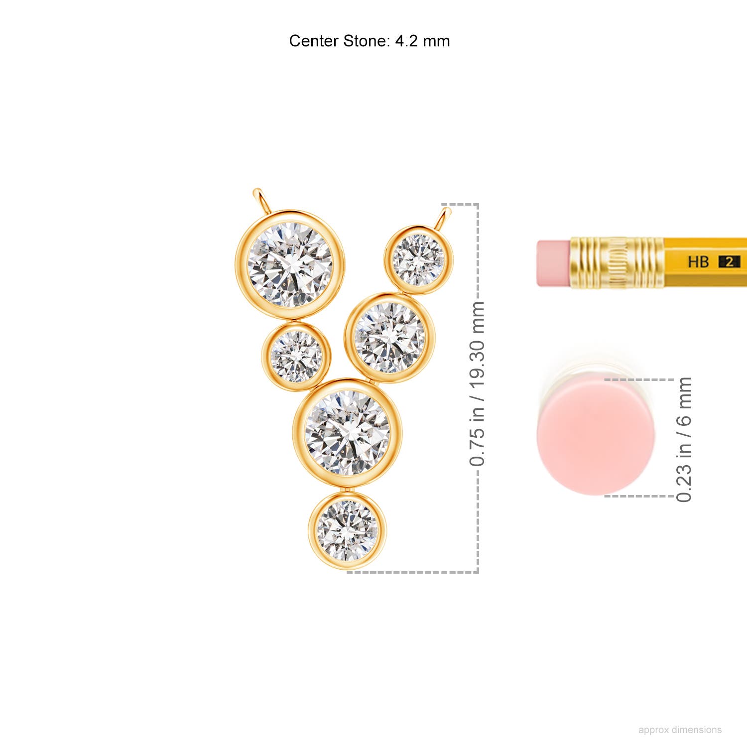 I-J, I1-I2 / 0.99 CT / 14 KT Yellow Gold