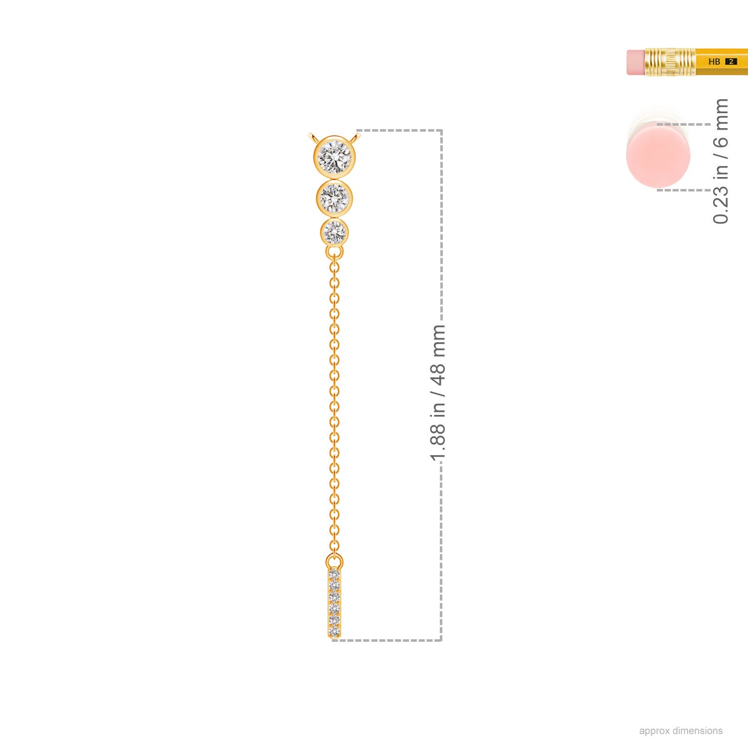 I-J, I1-I2 / 0.25 CT / 14 KT Yellow Gold