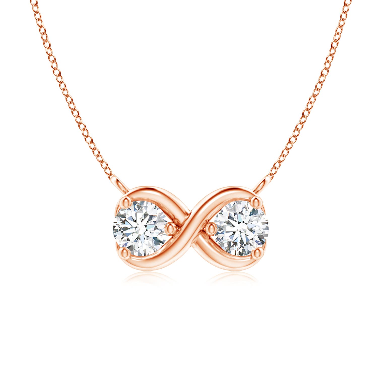 G, VS2 / 0.25 CT / 14 KT Rose Gold