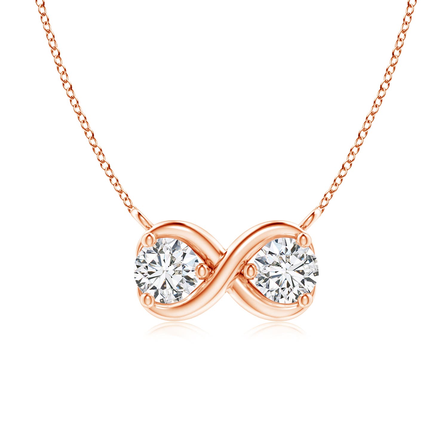 H, SI2 / 0.25 CT / 14 KT Rose Gold