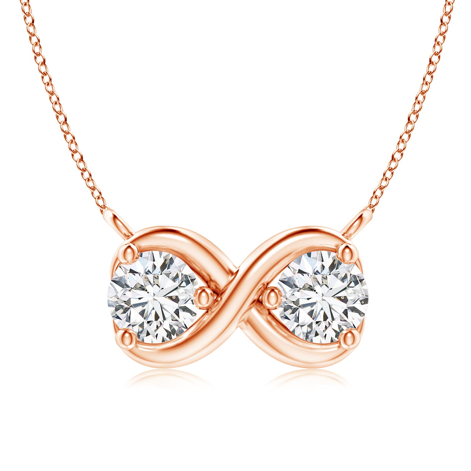 H, SI2 / 0.6 CT / 14 KT Rose Gold