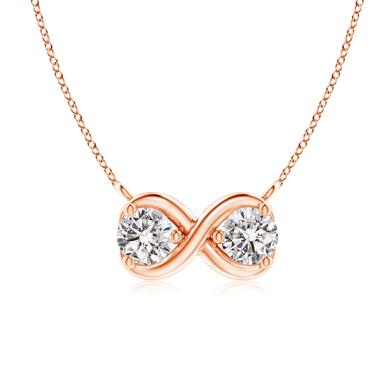 I-J, I1-I2 / 0.25 CT / 14 KT Rose Gold