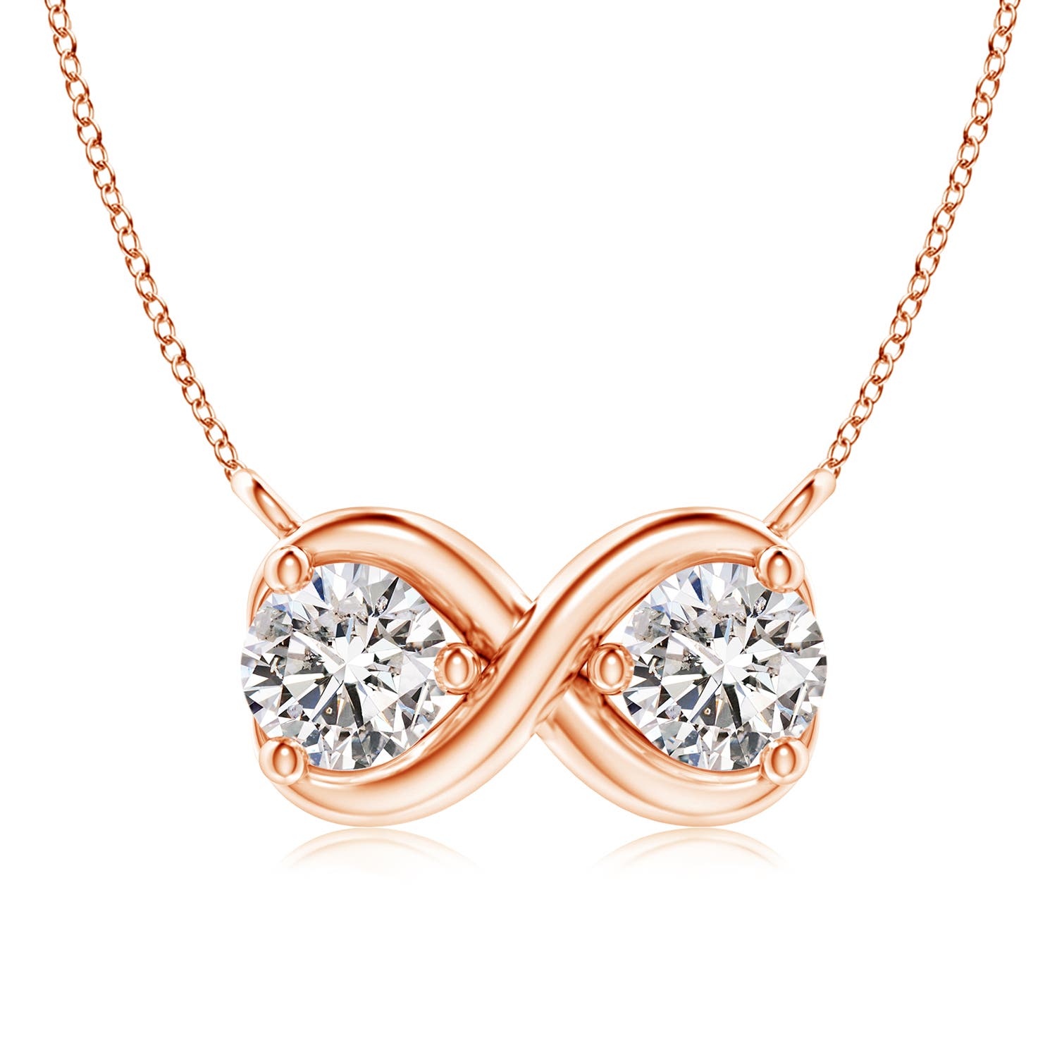 I-J, I1-I2 / 0.6 CT / 14 KT Rose Gold