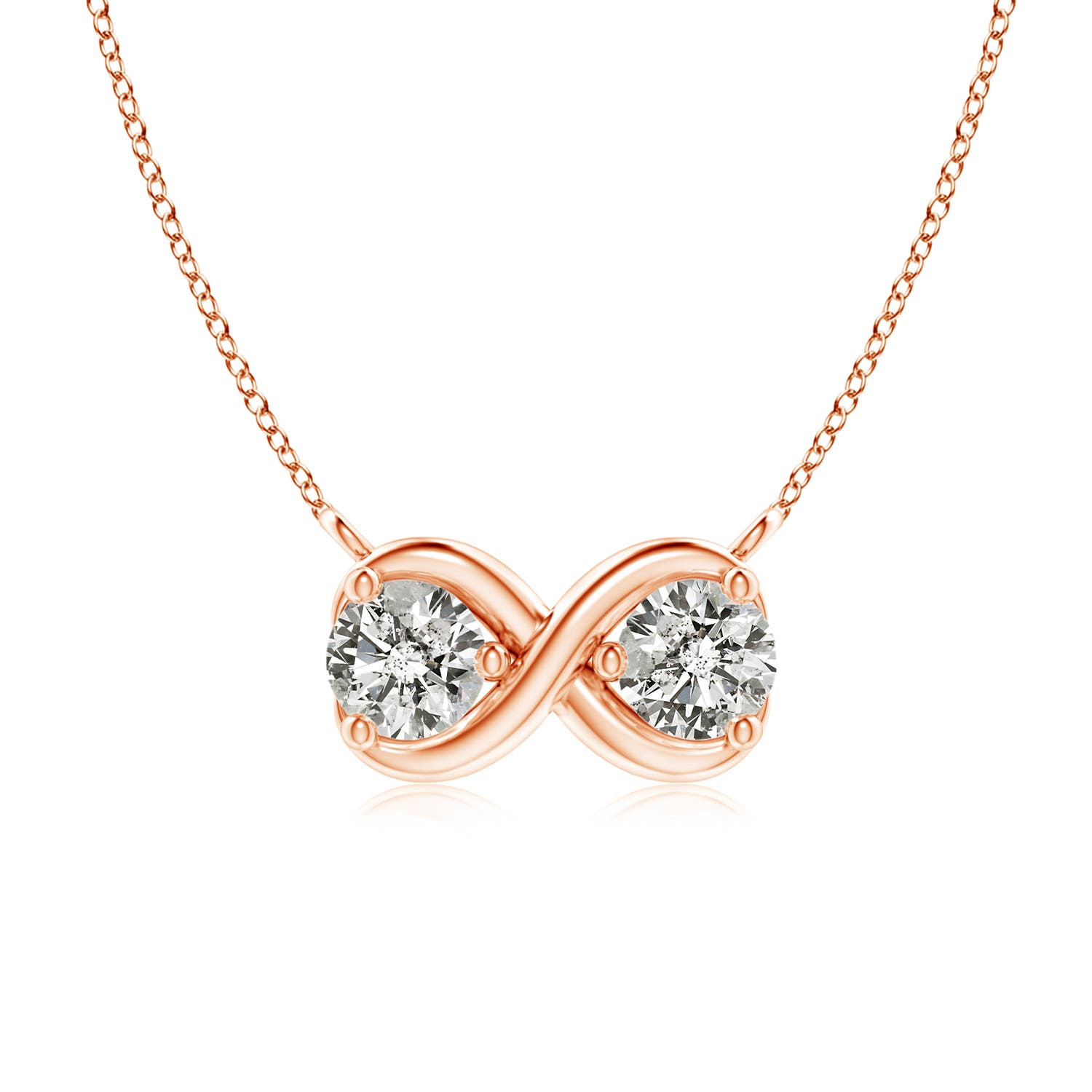 K, I3 / 0.25 CT / 14 KT Rose Gold