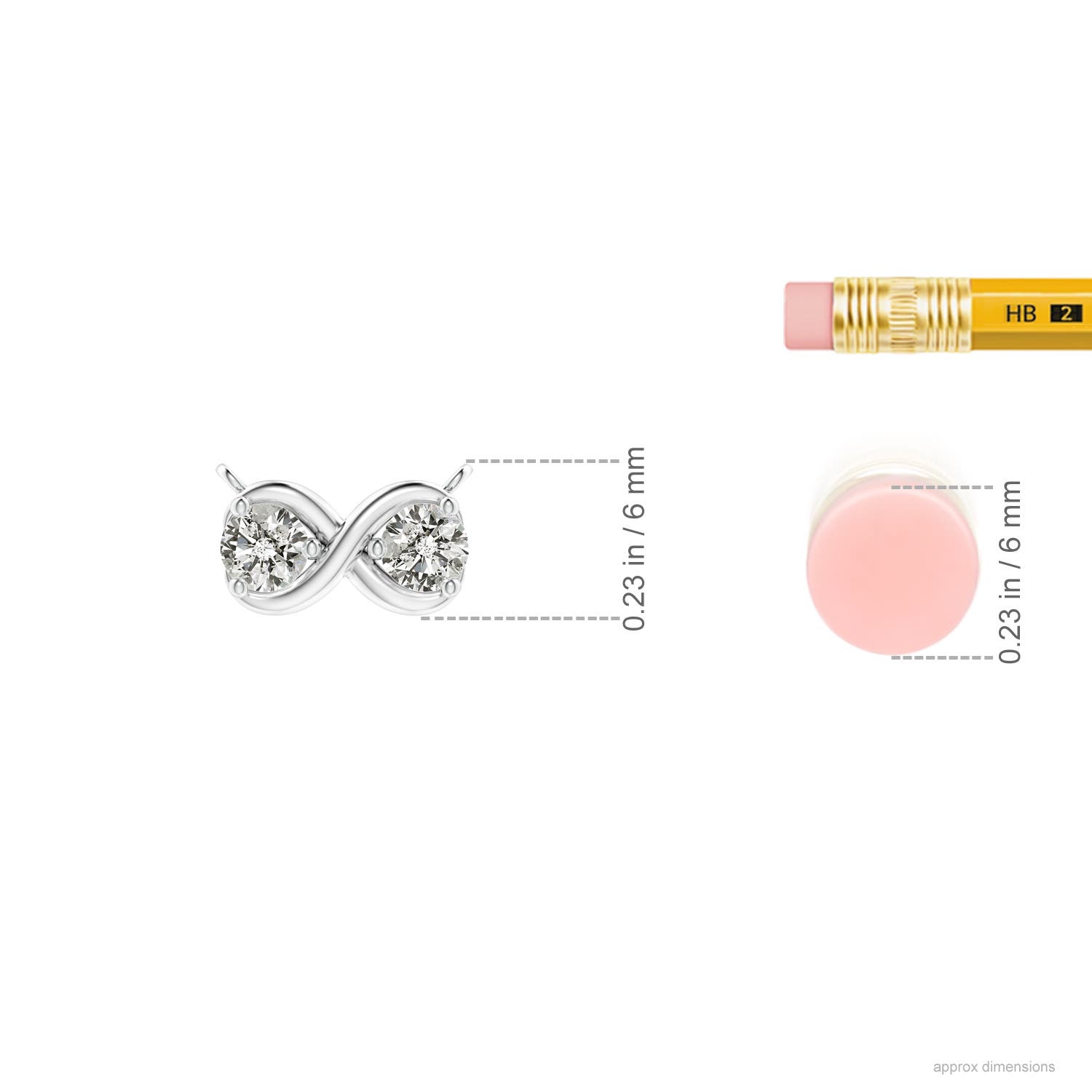 K, I3 / 0.25 CT / 14 KT White Gold