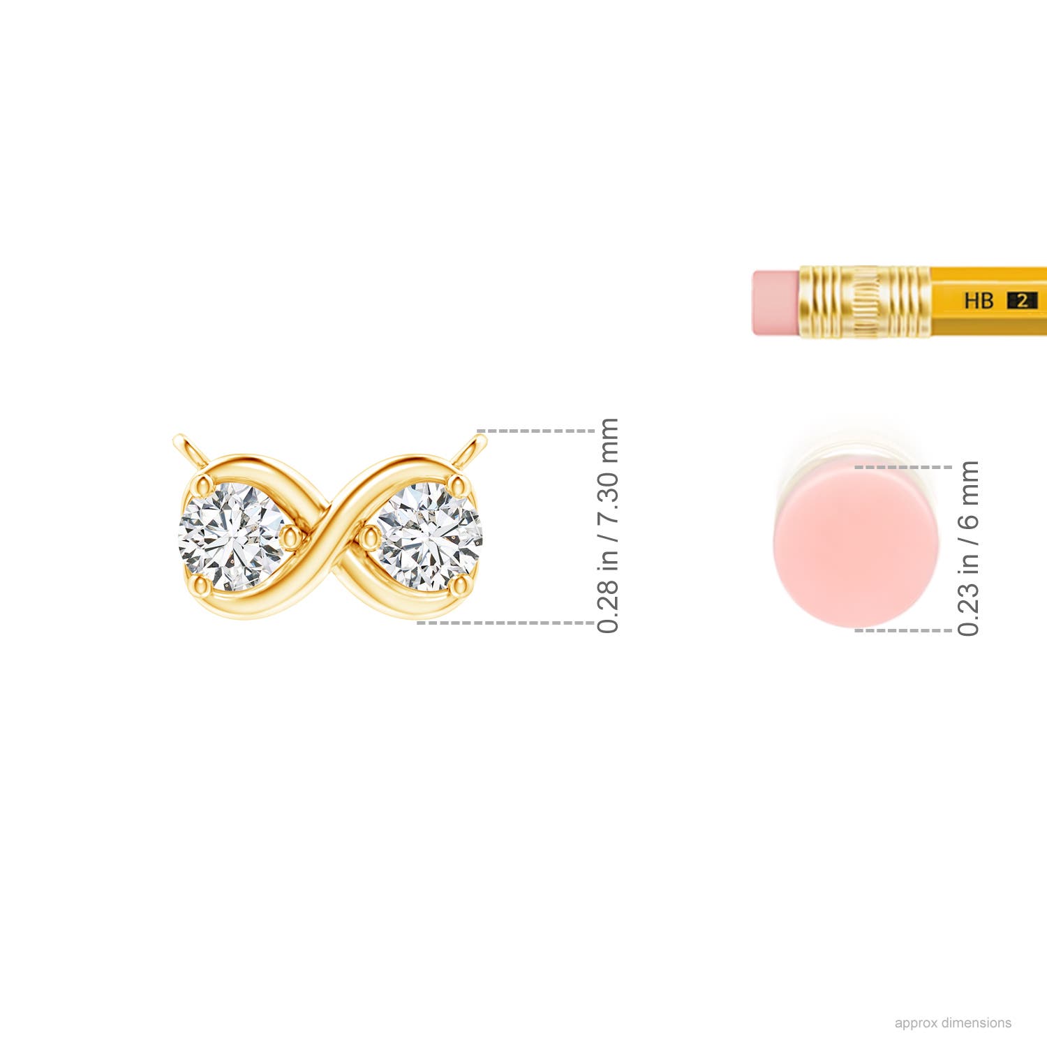 H, SI2 / 0.5 CT / 14 KT Yellow Gold