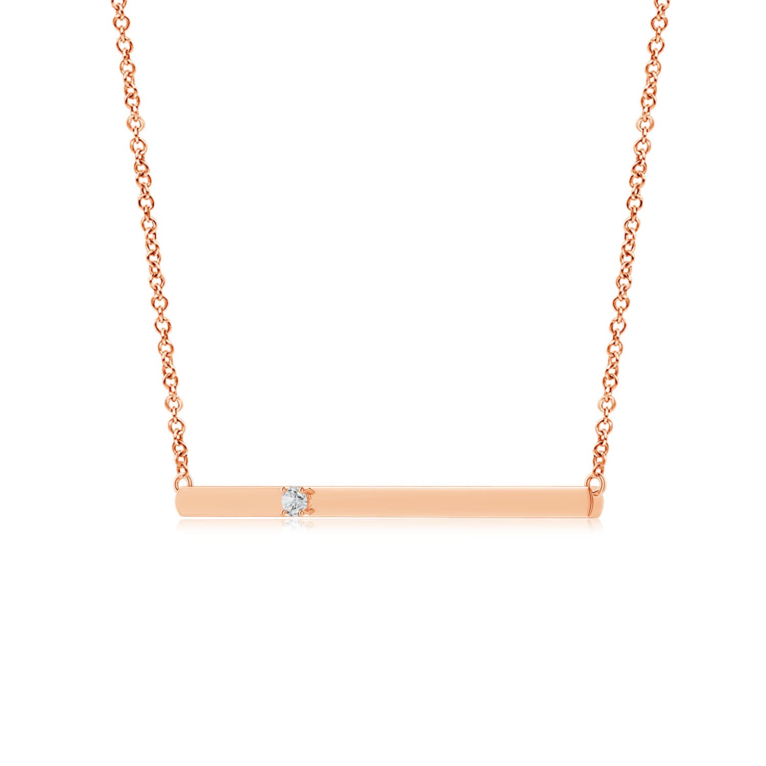 H, SI2 / 0.09 CT / 14 KT Rose Gold