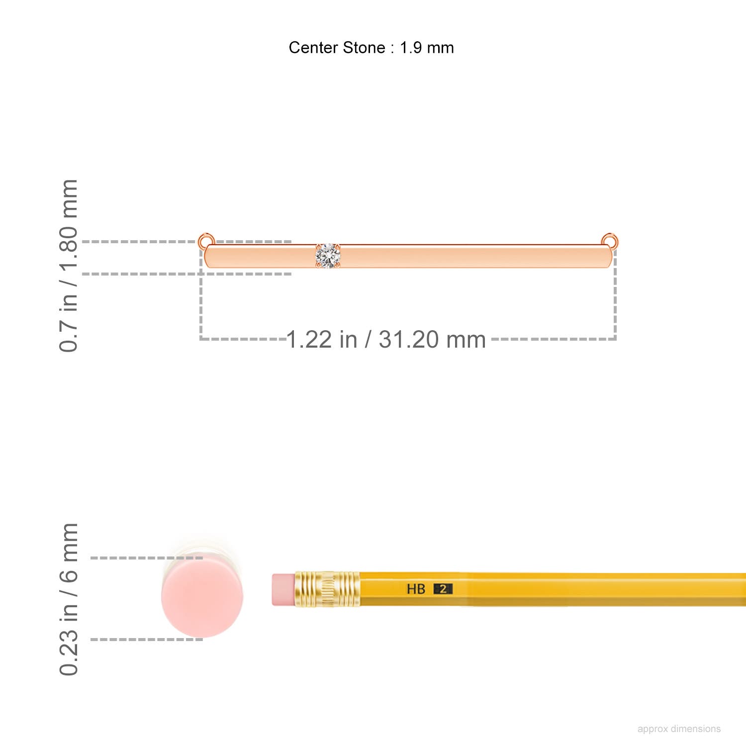 I-J, I1-I2 / 0.03 CT / 14 KT Rose Gold