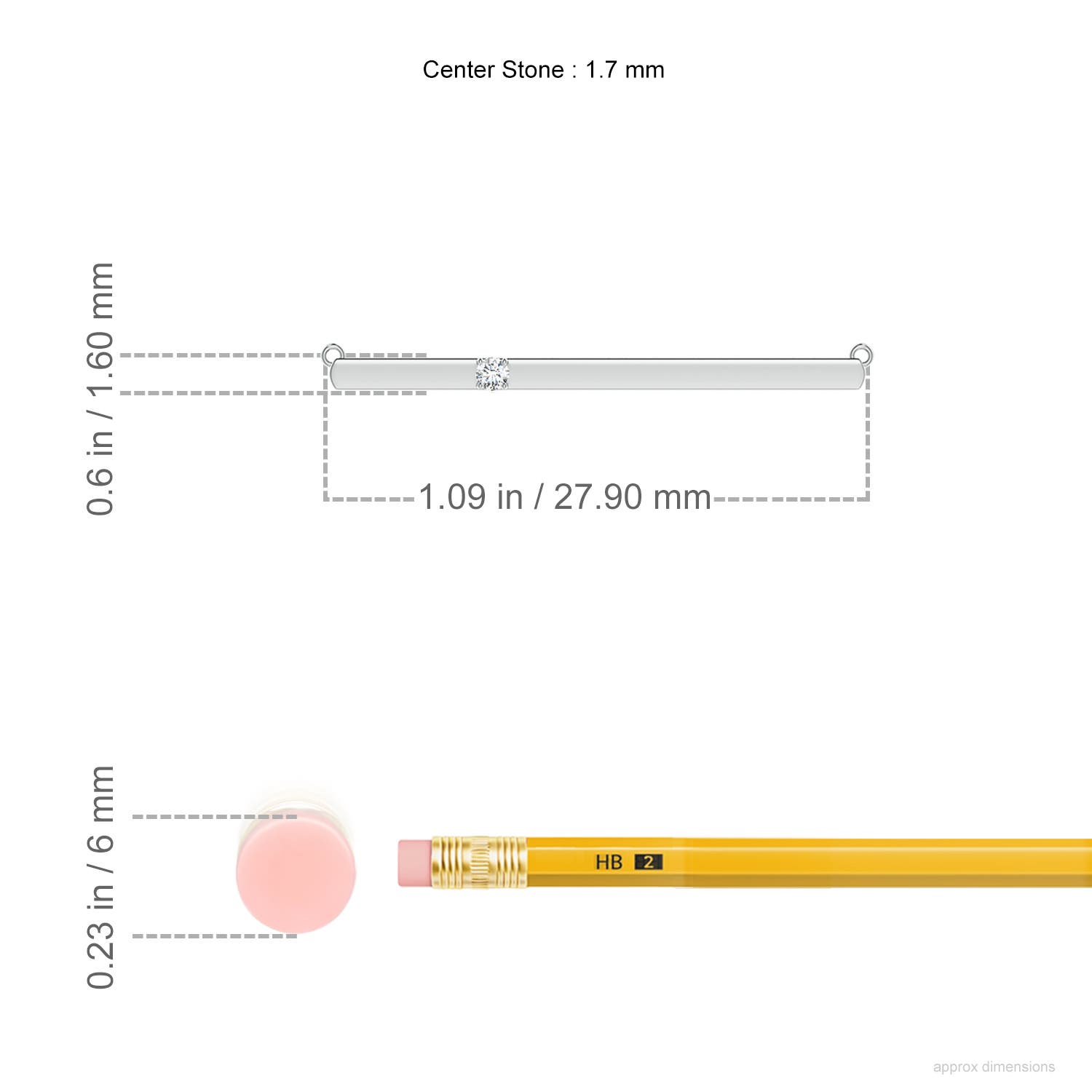 G, VS2 / 0.02 CT / 14 KT White Gold