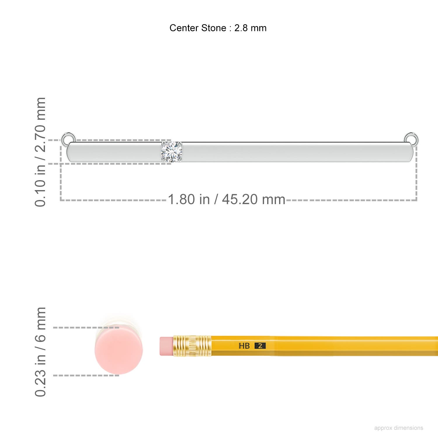 G, VS2 / 0.09 CT / 14 KT White Gold