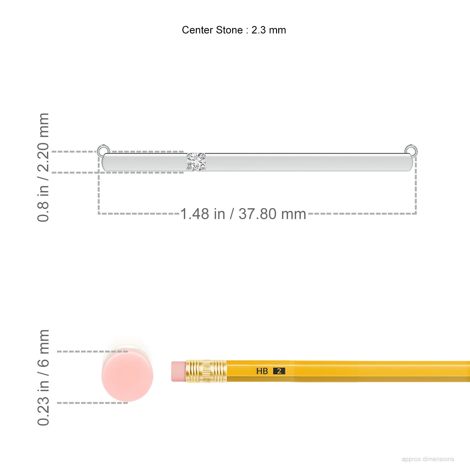 H, SI2 / 0.05 CT / 14 KT White Gold