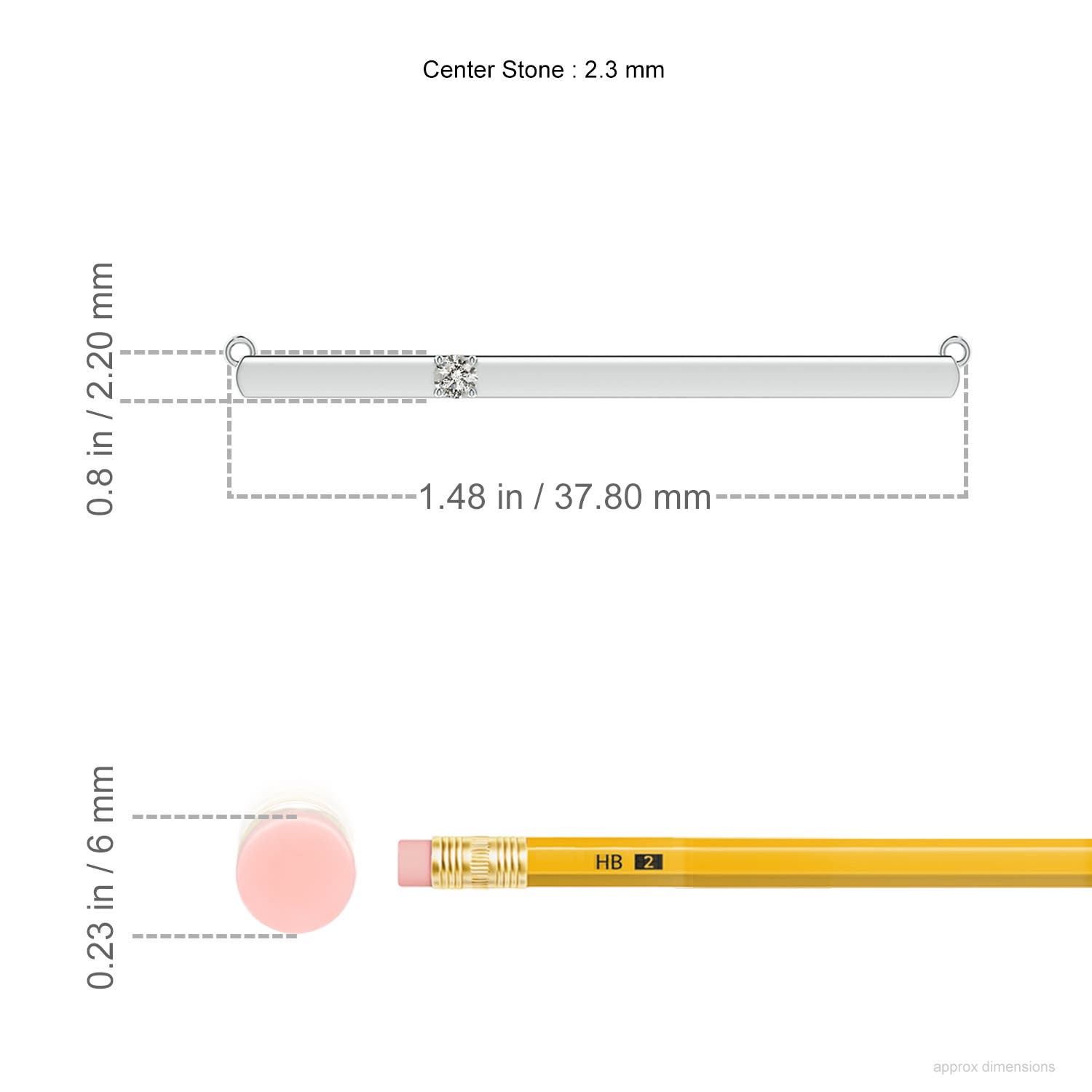 K, I3 / 0.05 CT / 14 KT White Gold