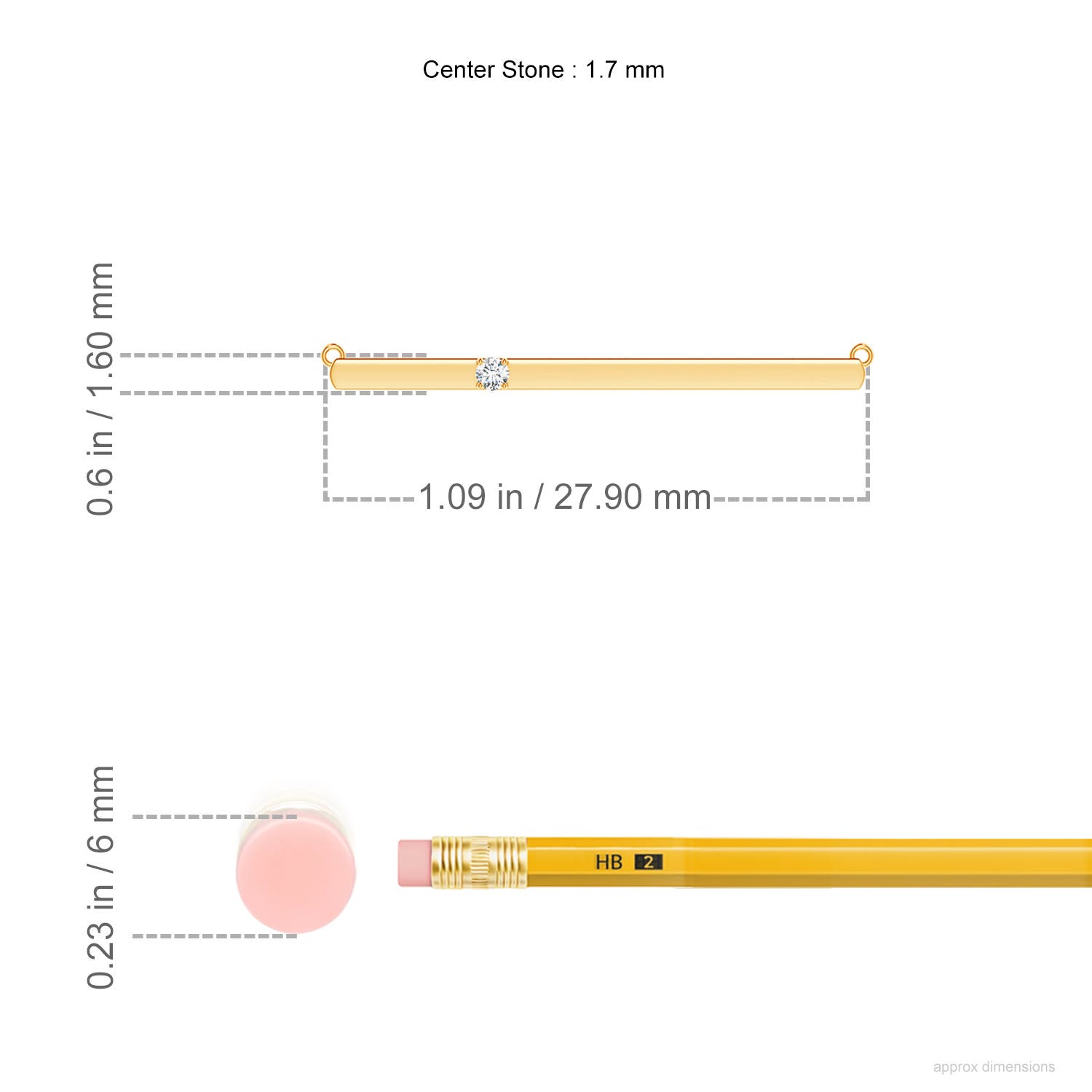 G, VS2 / 0.02 CT / 14 KT Yellow Gold