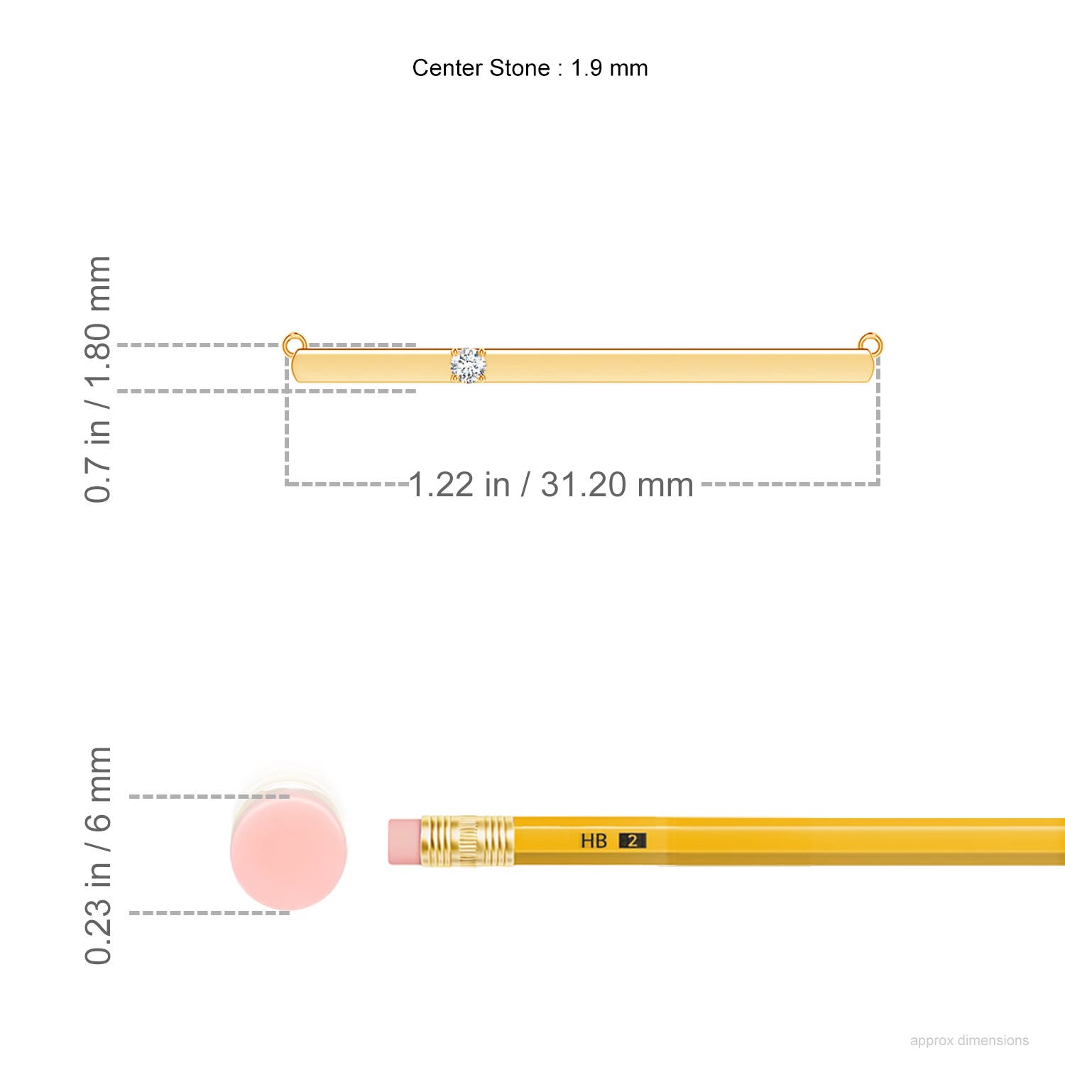 G, VS2 / 0.03 CT / 14 KT Yellow Gold