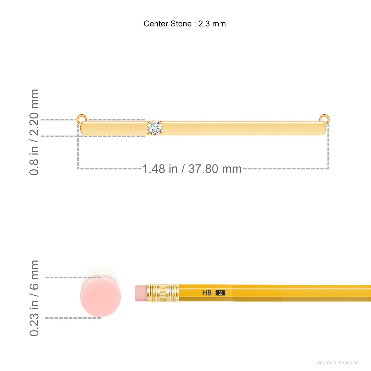 G, VS2 / 0.05 CT / 14 KT Yellow Gold