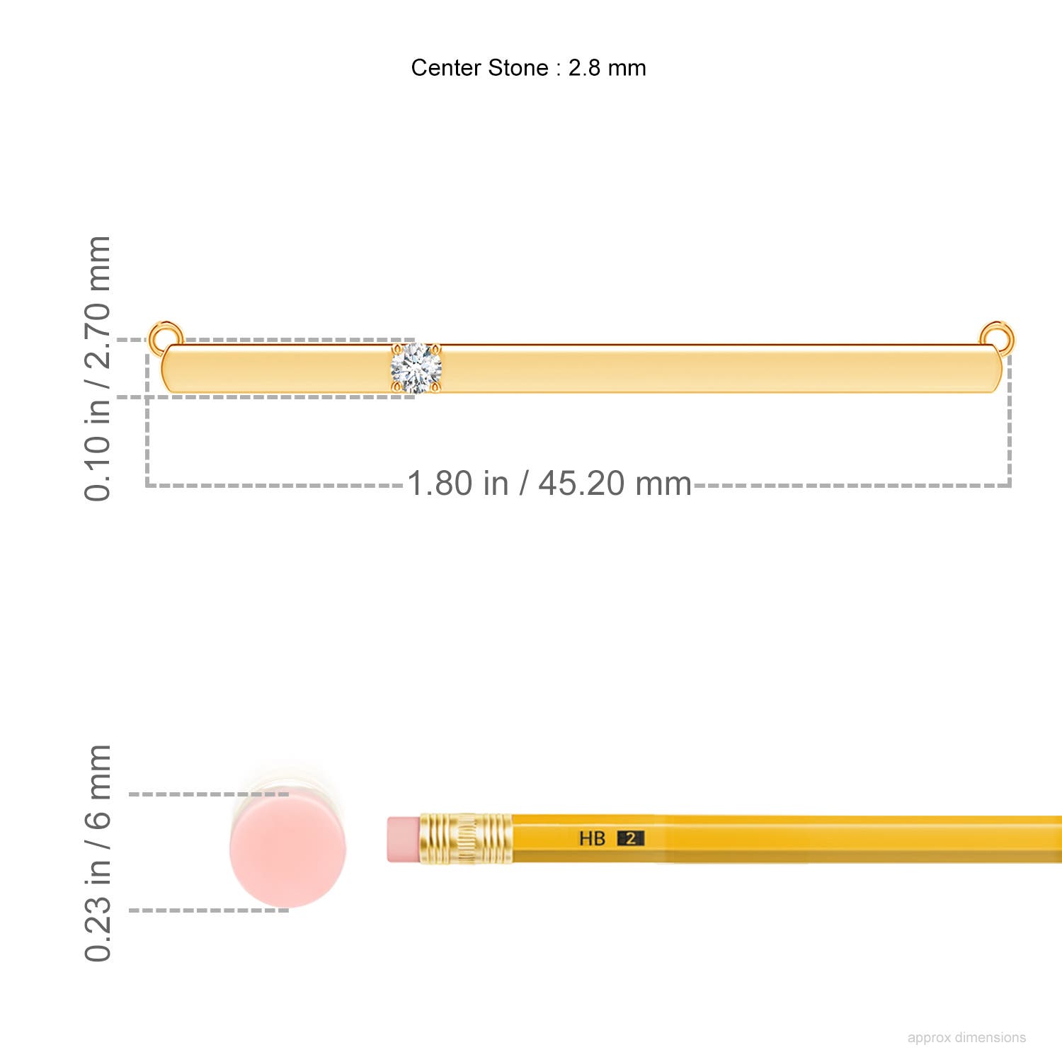 G, VS2 / 0.09 CT / 14 KT Yellow Gold