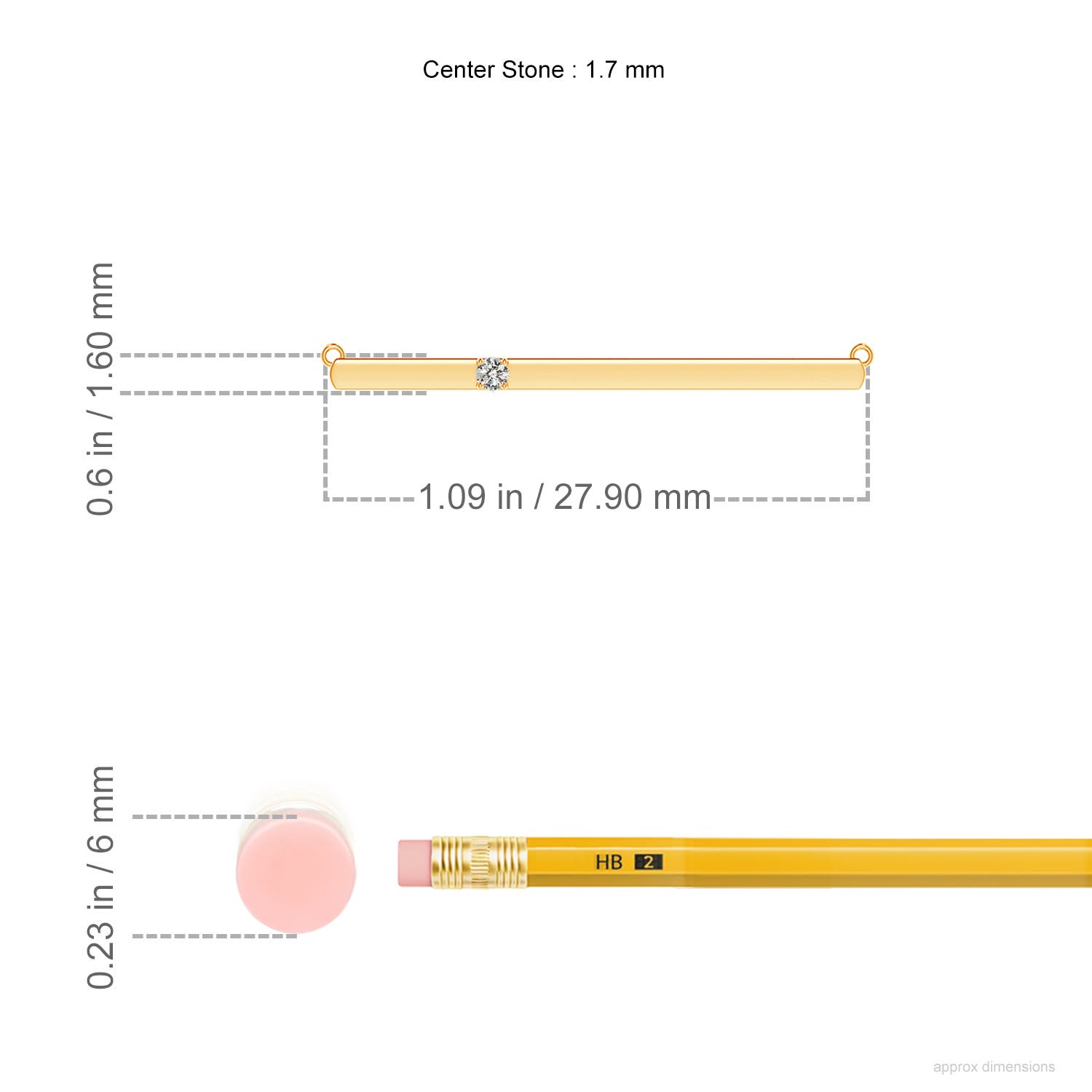 K, I3 / 0.02 CT / 14 KT Yellow Gold