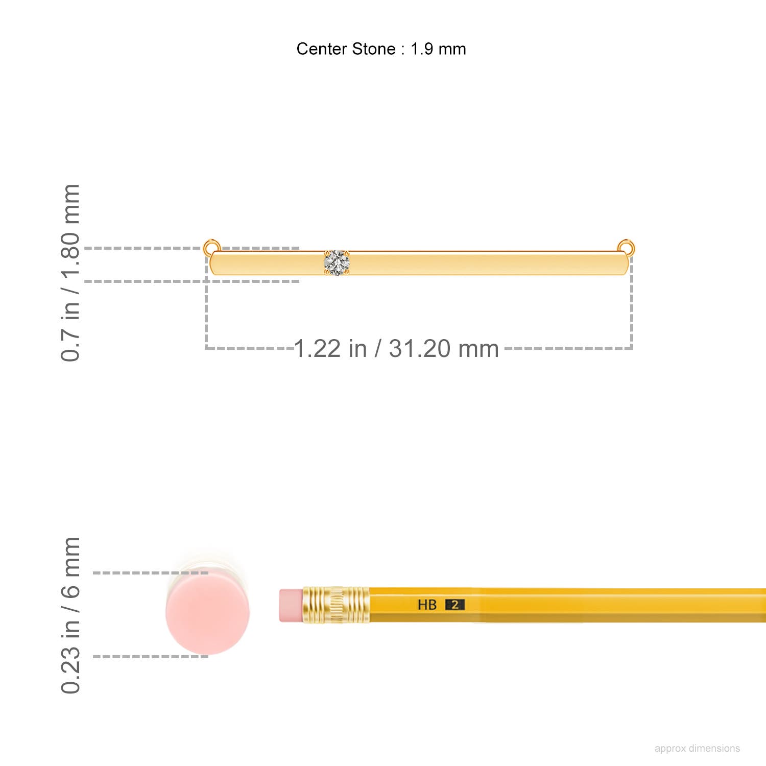 K, I3 / 0.03 CT / 14 KT Yellow Gold