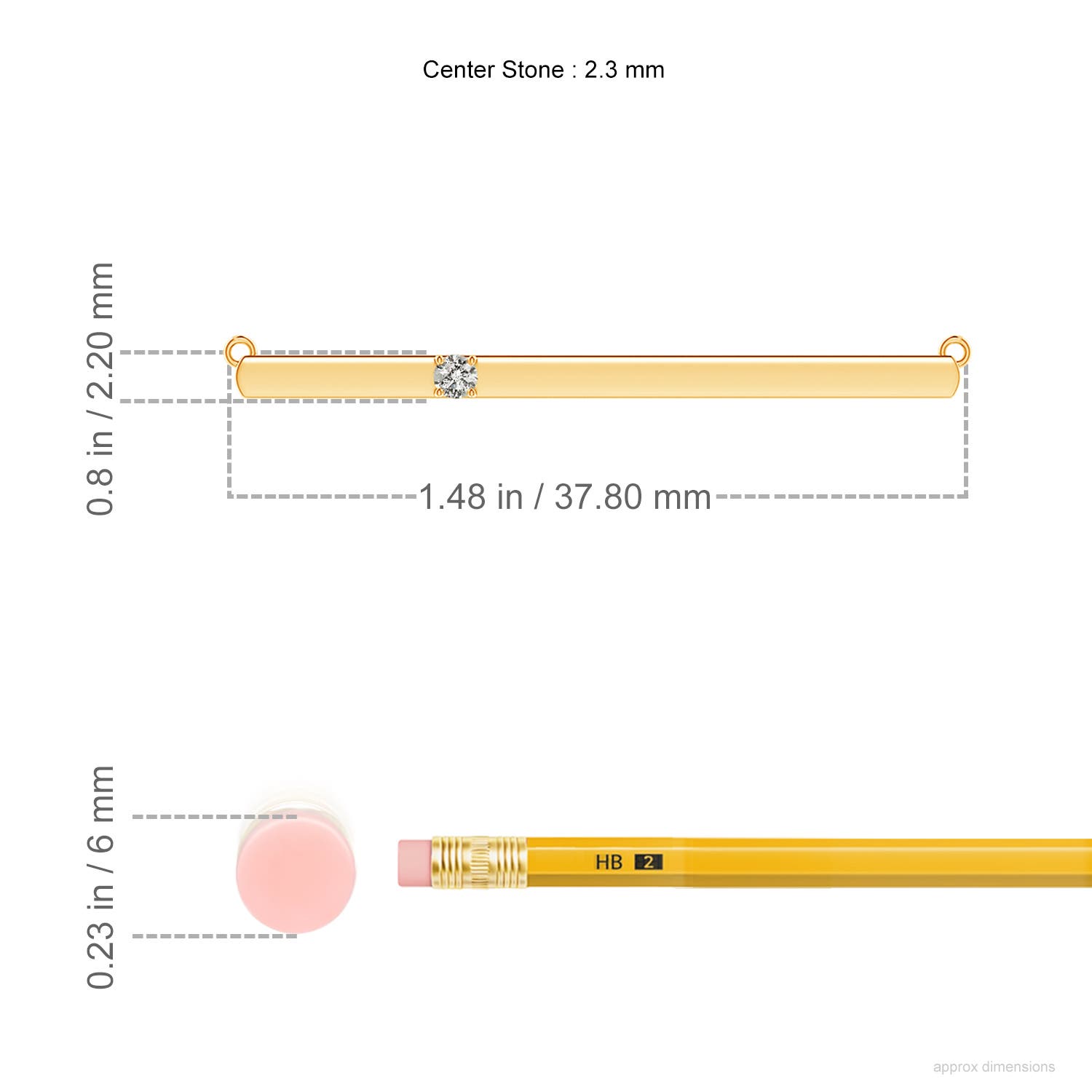 K, I3 / 0.05 CT / 14 KT Yellow Gold